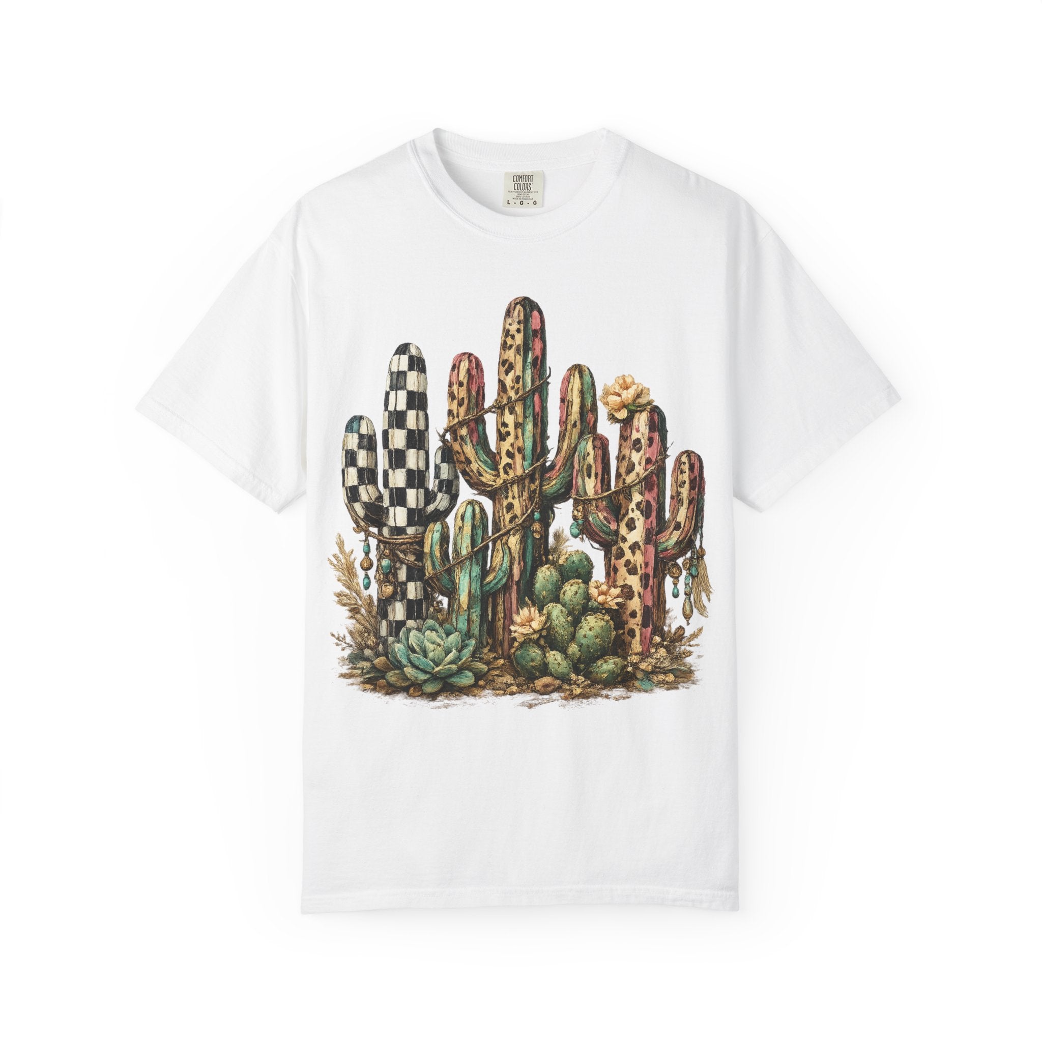Cactus Garden T‑Shirt — Desert Succulent Graphic Tee