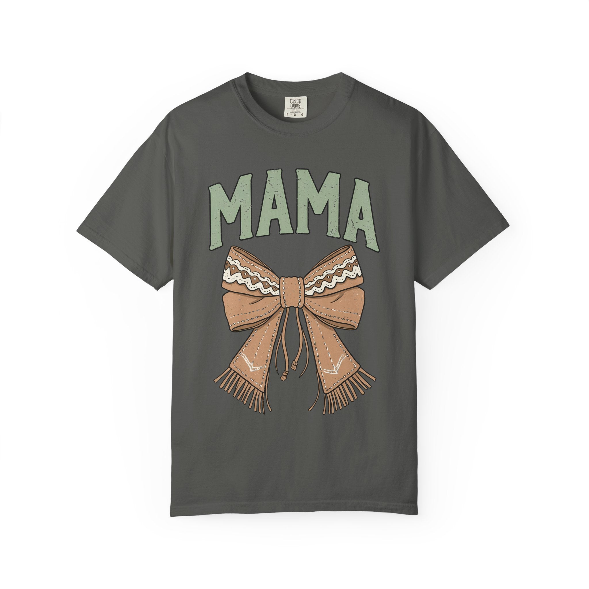 Mama Bow T-Shirt — Cozy Rustic Graphic Tee