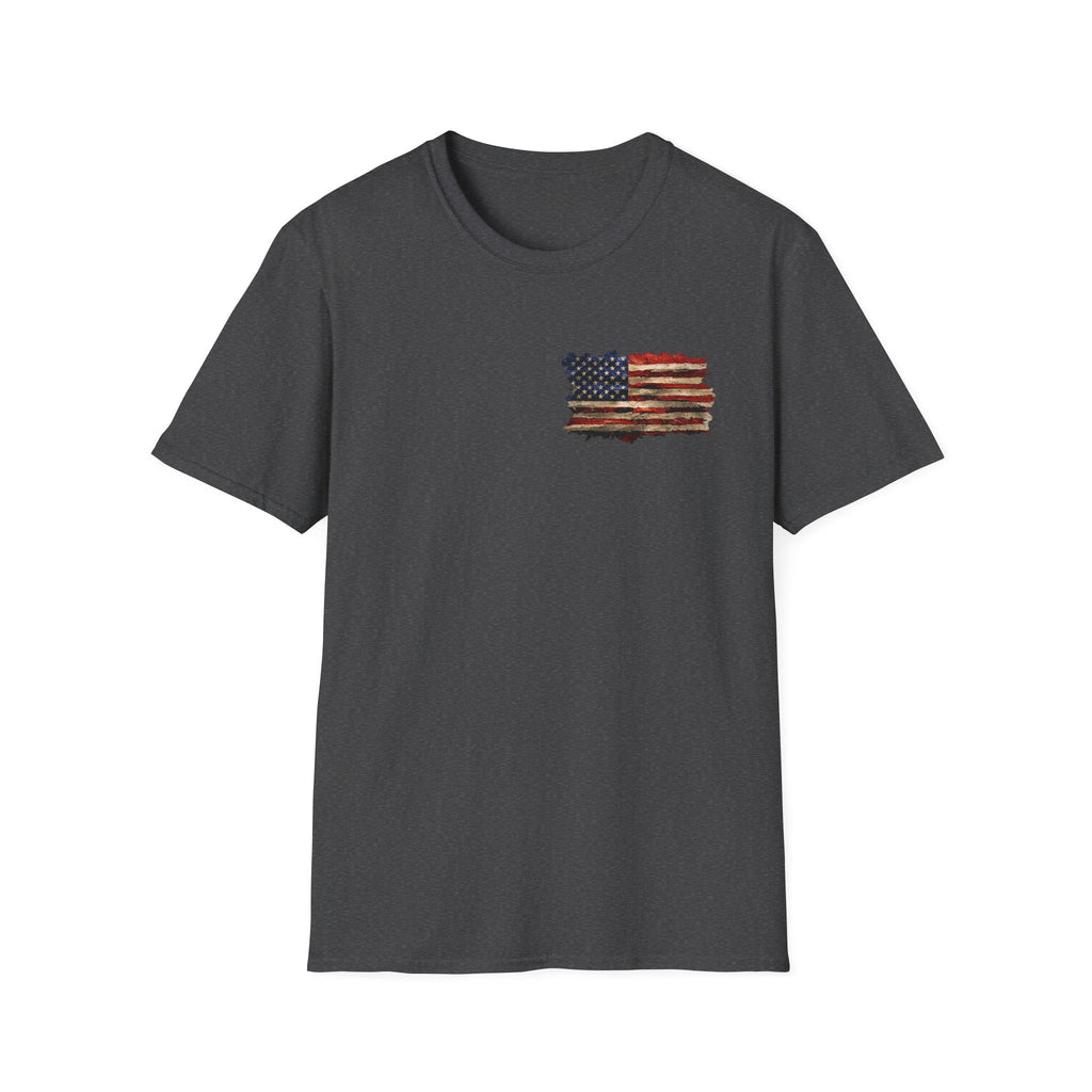 Distressed American Flag T-Shirt — Vintage USA Patriotic Tee