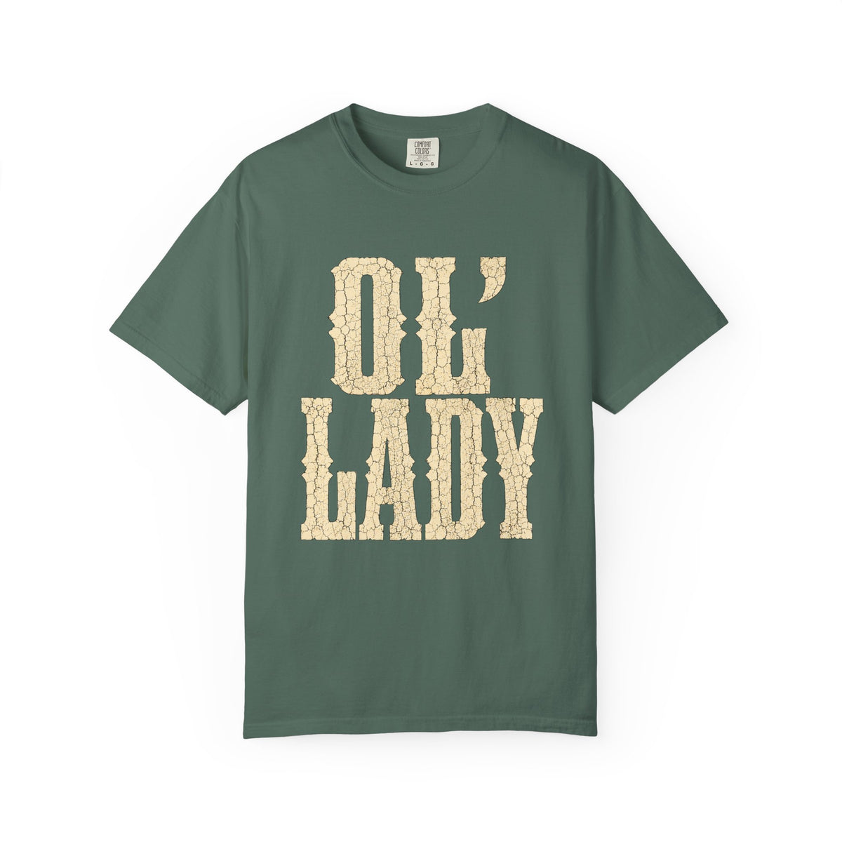 T-Shirt — 'Ol' Lady' Vintage Lettering Tee