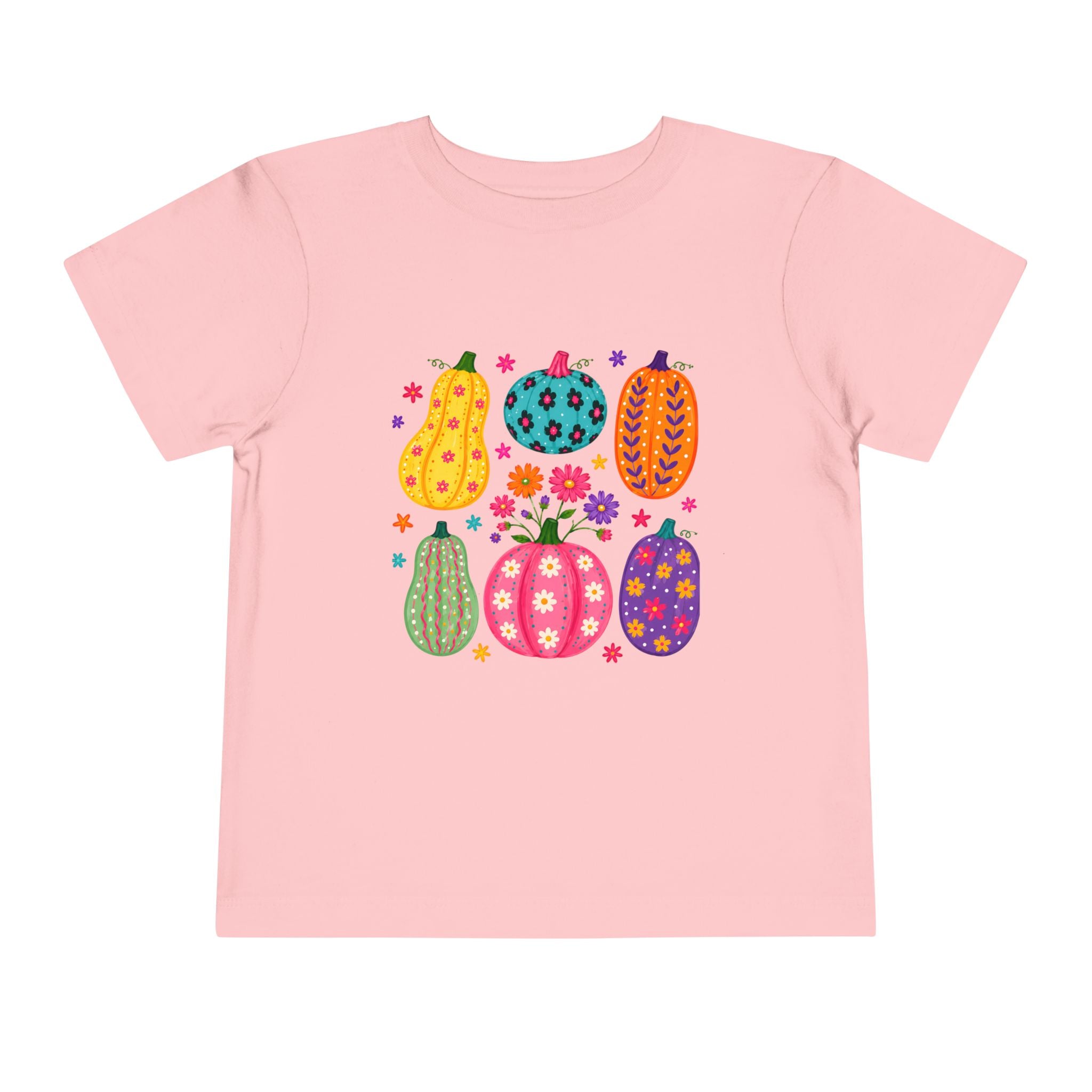 Colorful Pumpkins Toddler Tee — Cute Fall & Halloween Kids Shirt