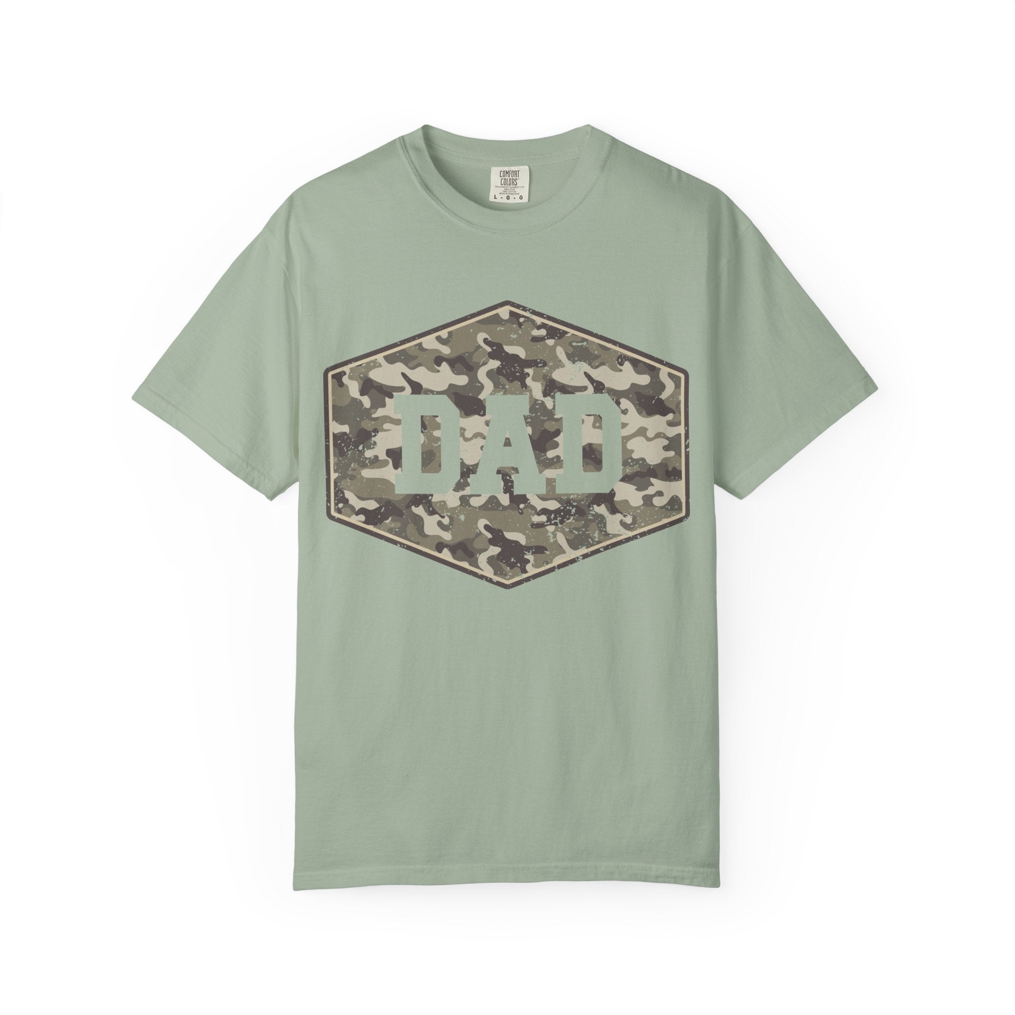 Dad Camo Patch T-Shirt — Military Camouflage Father’s Day Tee