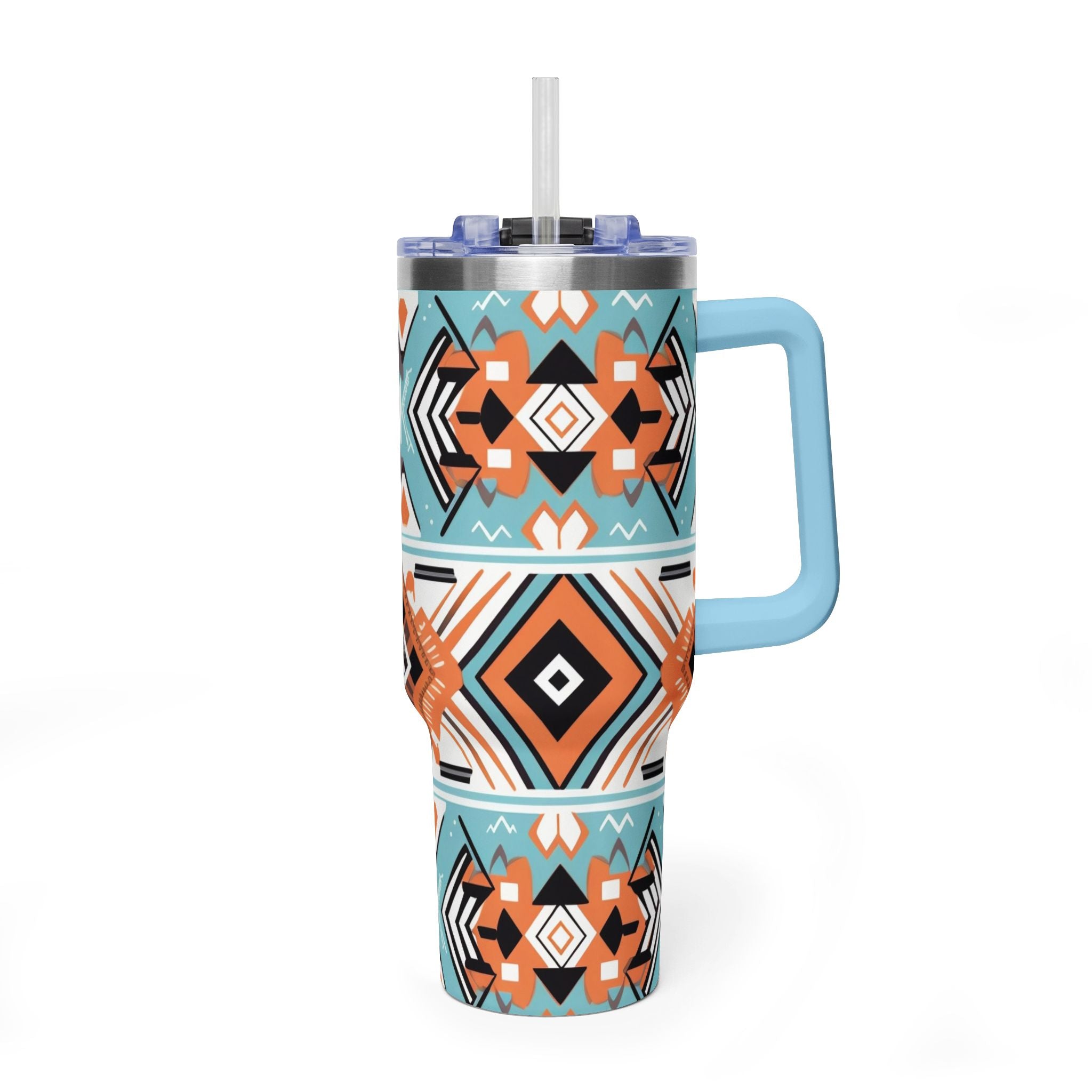 40oz Aztec Pattern Vacuum Tumbler – Insulated Travel Mug