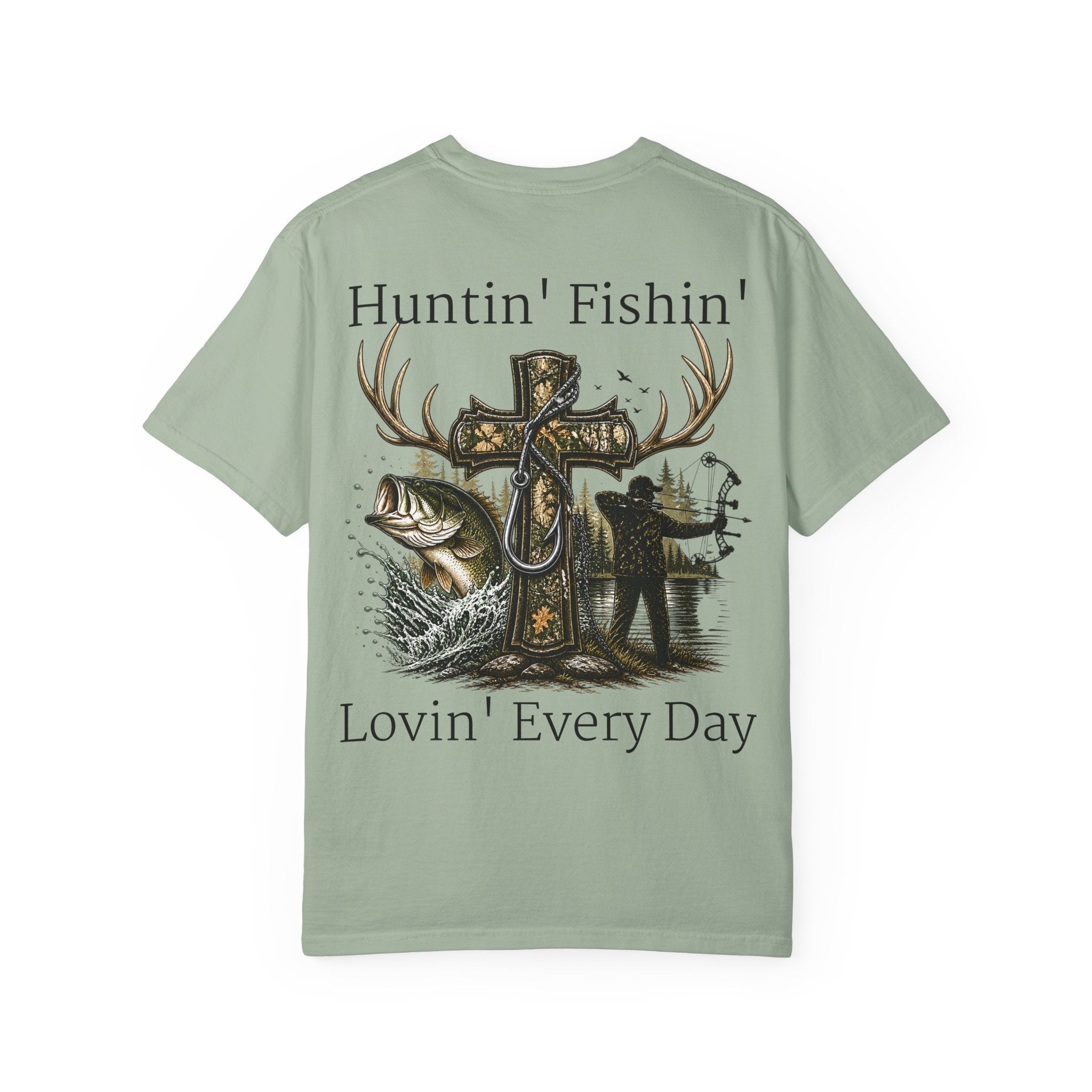 Camo Cross with Fish and Bow