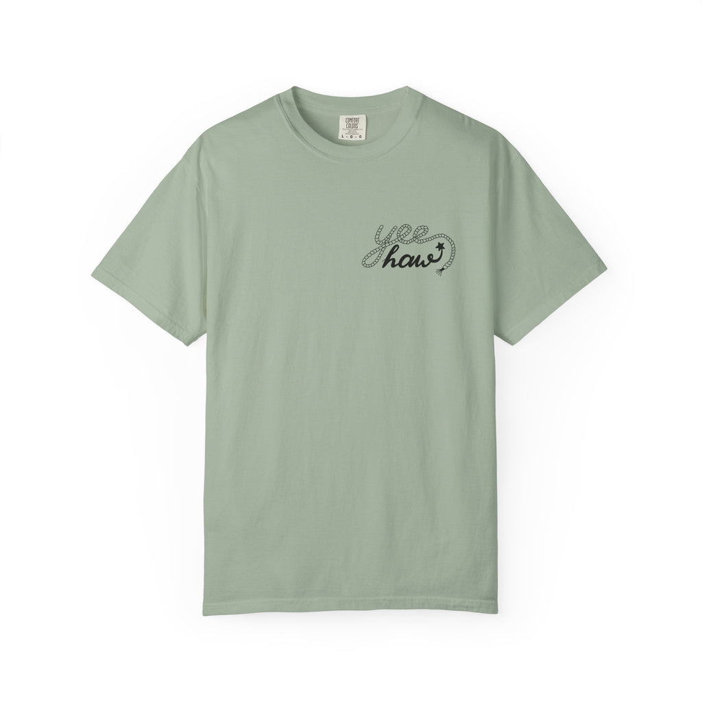 Cowboy Hat & Boots T-Shirt — 'Yee Haw' Graphic Western Tee