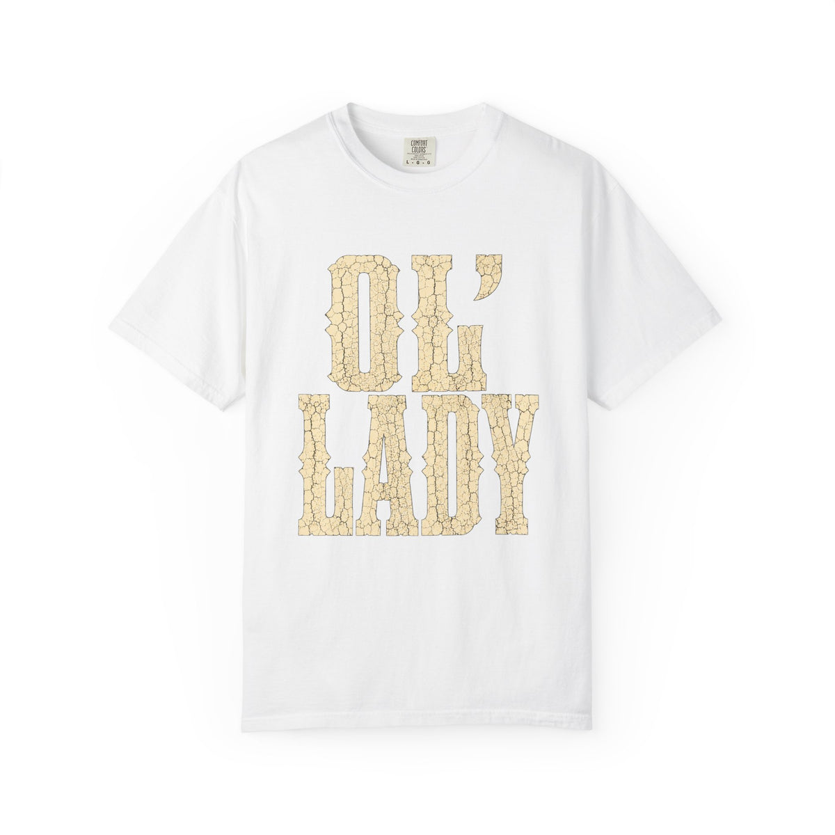 T-Shirt — 'Ol' Lady' Vintage Lettering Tee