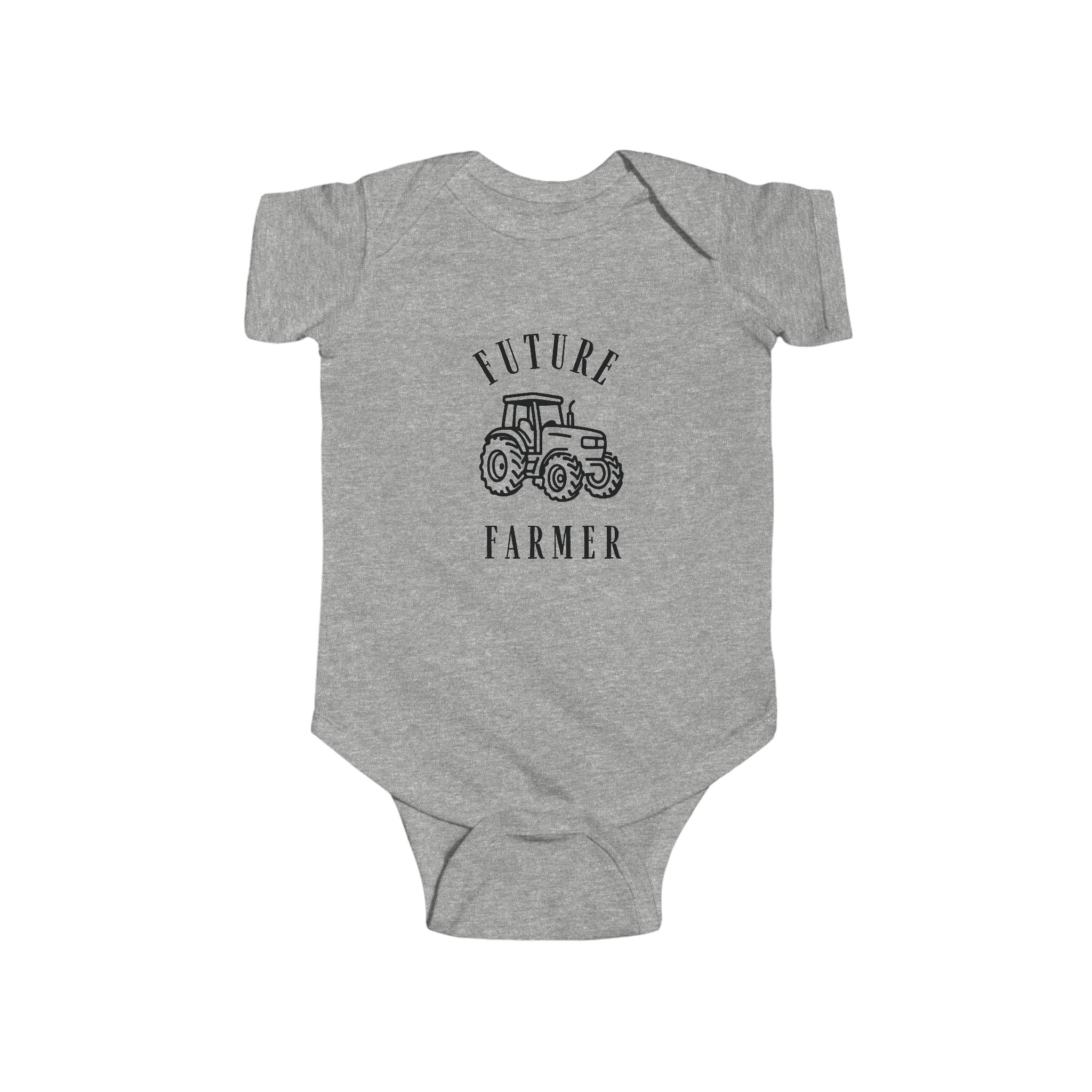 Future Farmer Infant Bodysuit — Baby Tractor Onesie, Farm Baby Shower Gift