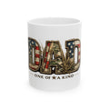 Dad One of a Kind Ceramic Mug — Patriotic Camo Coffee Cup (11oz & 15oz)