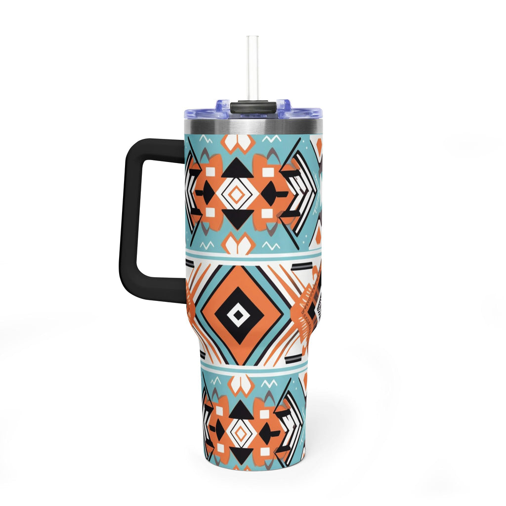 40oz Aztec Pattern Vacuum Tumbler – Insulated Travel Mug