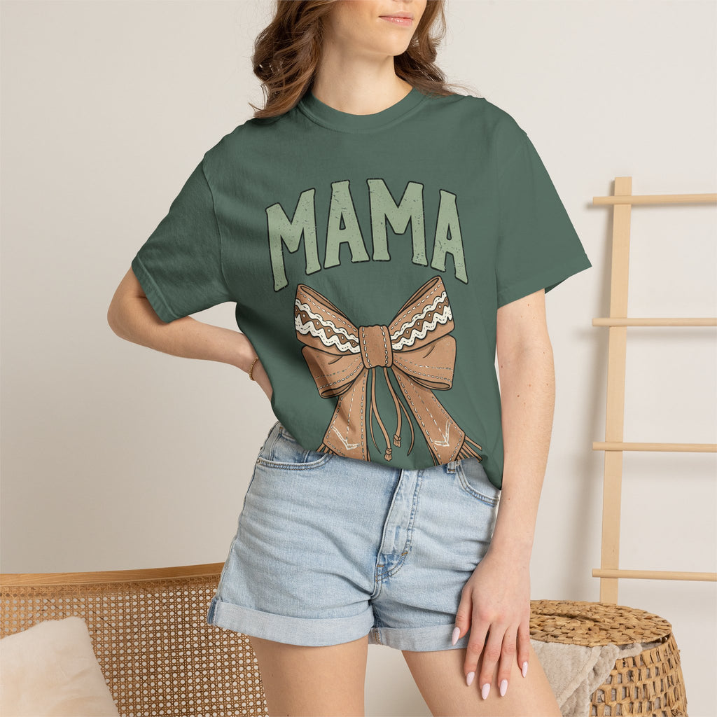Mama Bow T-Shirt — Cozy Rustic Graphic Tee