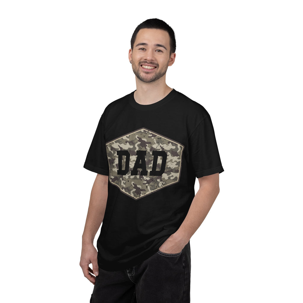 Dad Camo Patch T-Shirt — Military Camouflage Father’s Day Tee