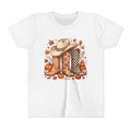 Youth T-Shirt — Fall Cowboy Boots & Pumpkins Autumn Graphic Tee