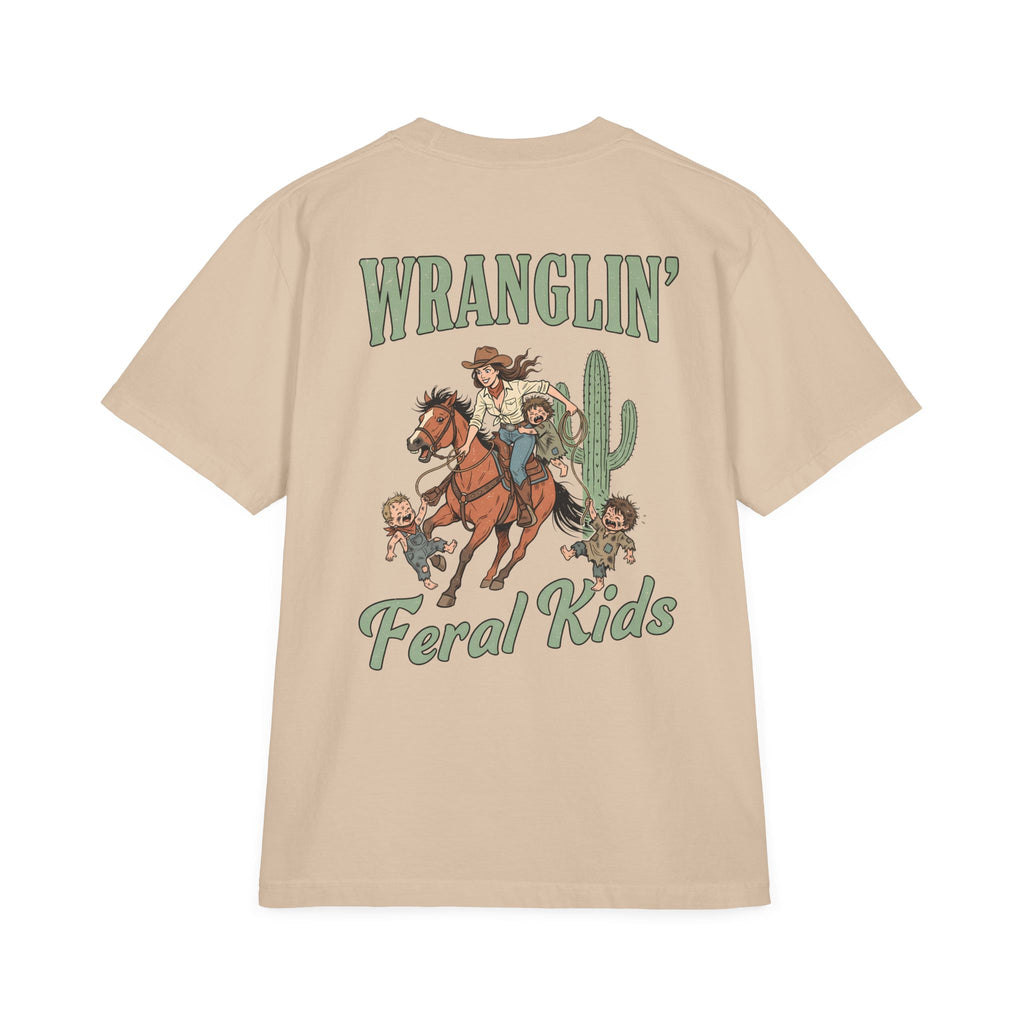 Wranglin' Feral Kids Tee — “Howdy” Western Graphic T-Shirt