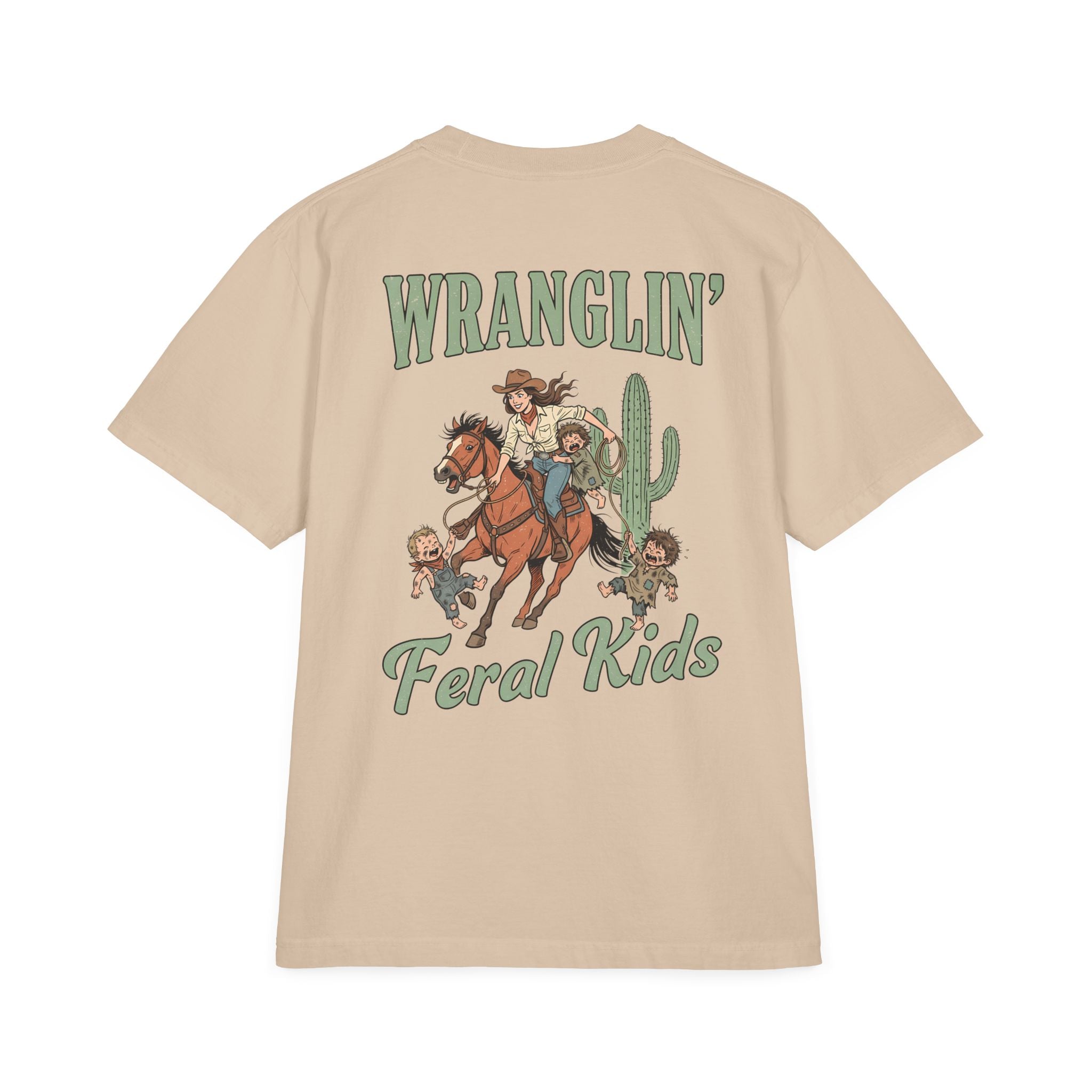 Wranglin' Feral Kids Tee — “Howdy” Western Graphic T-Shirt