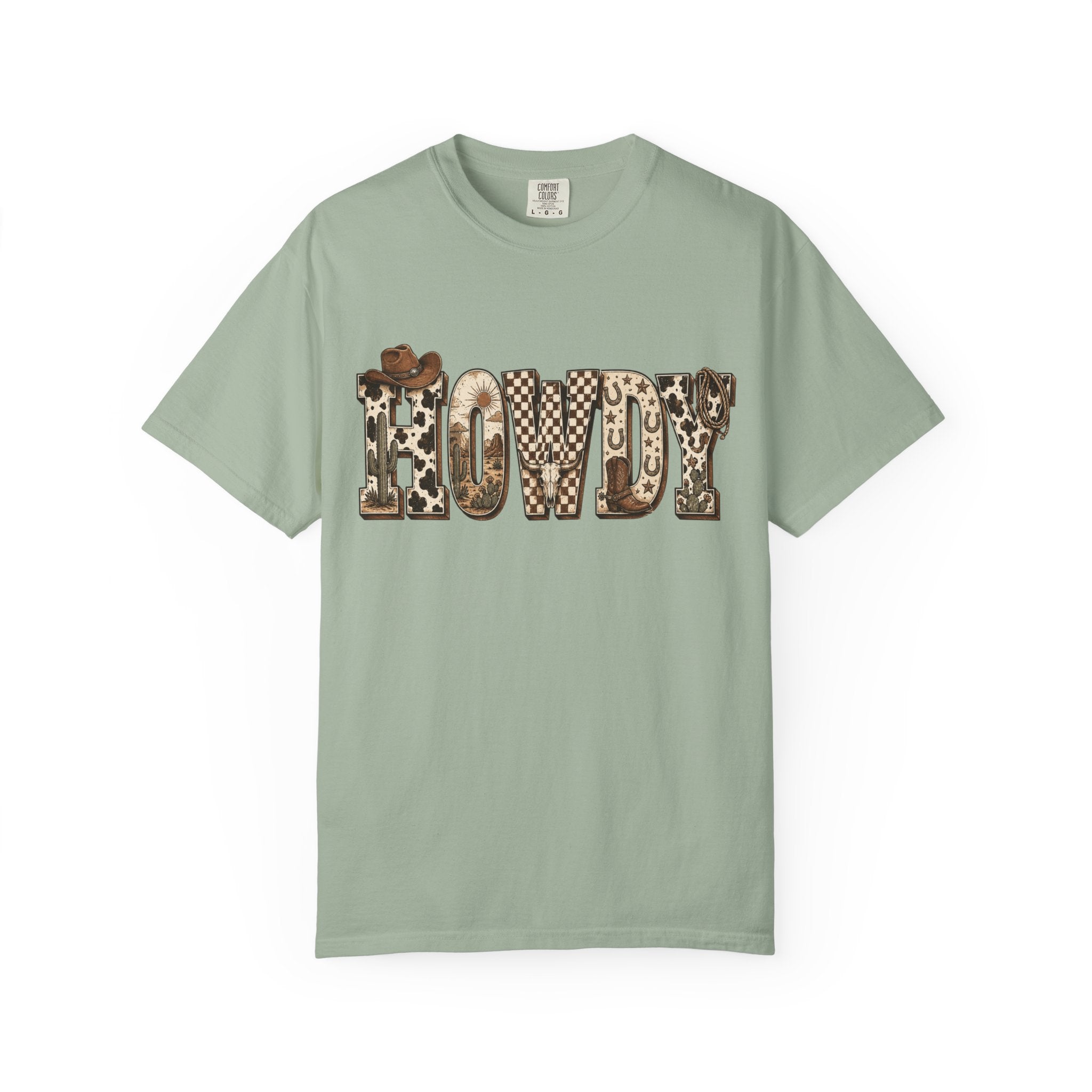 Howdy Leopard Print T-Shirt — Western Cowgirl Graphic Tee