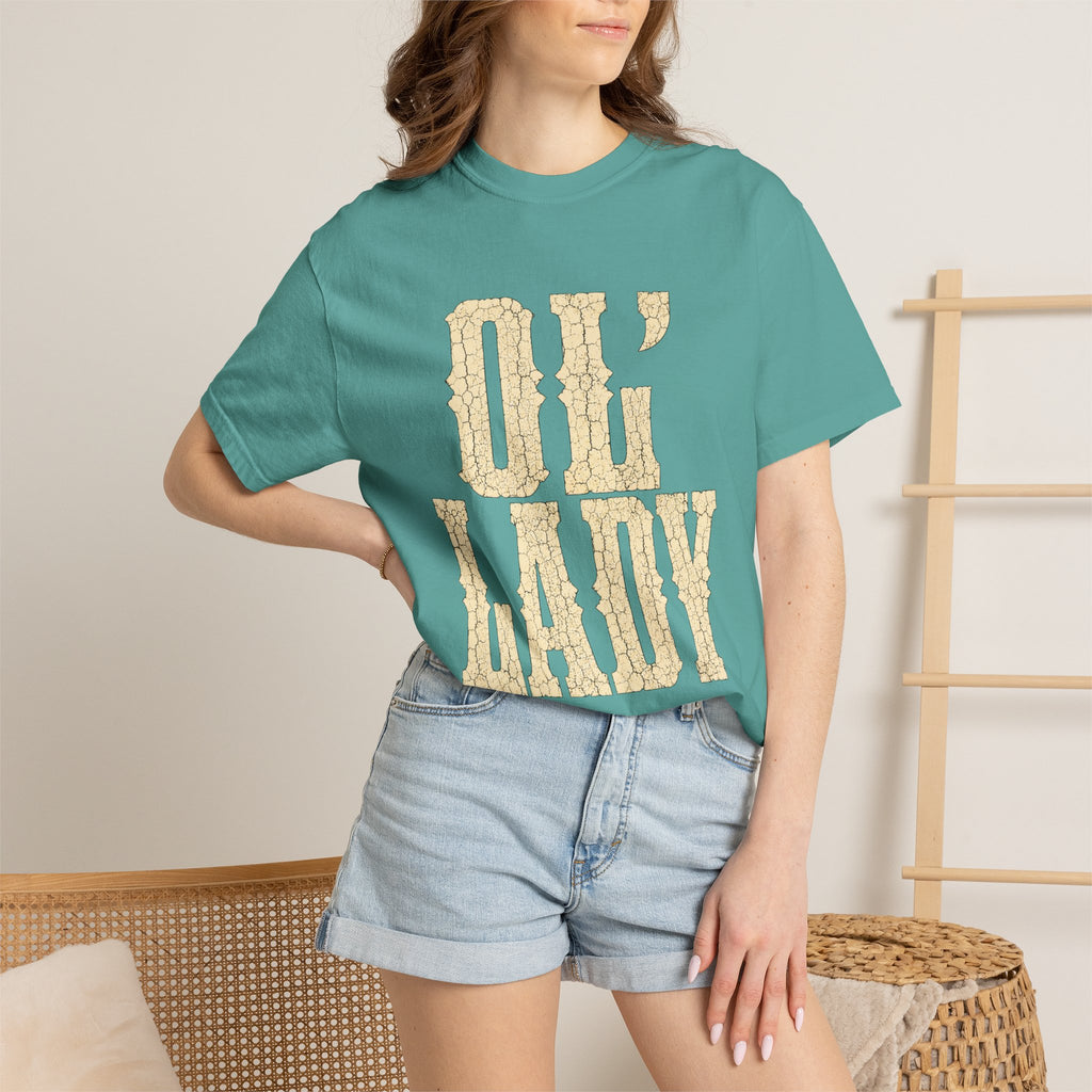 T-Shirt — 'Ol' Lady' Vintage Lettering Tee