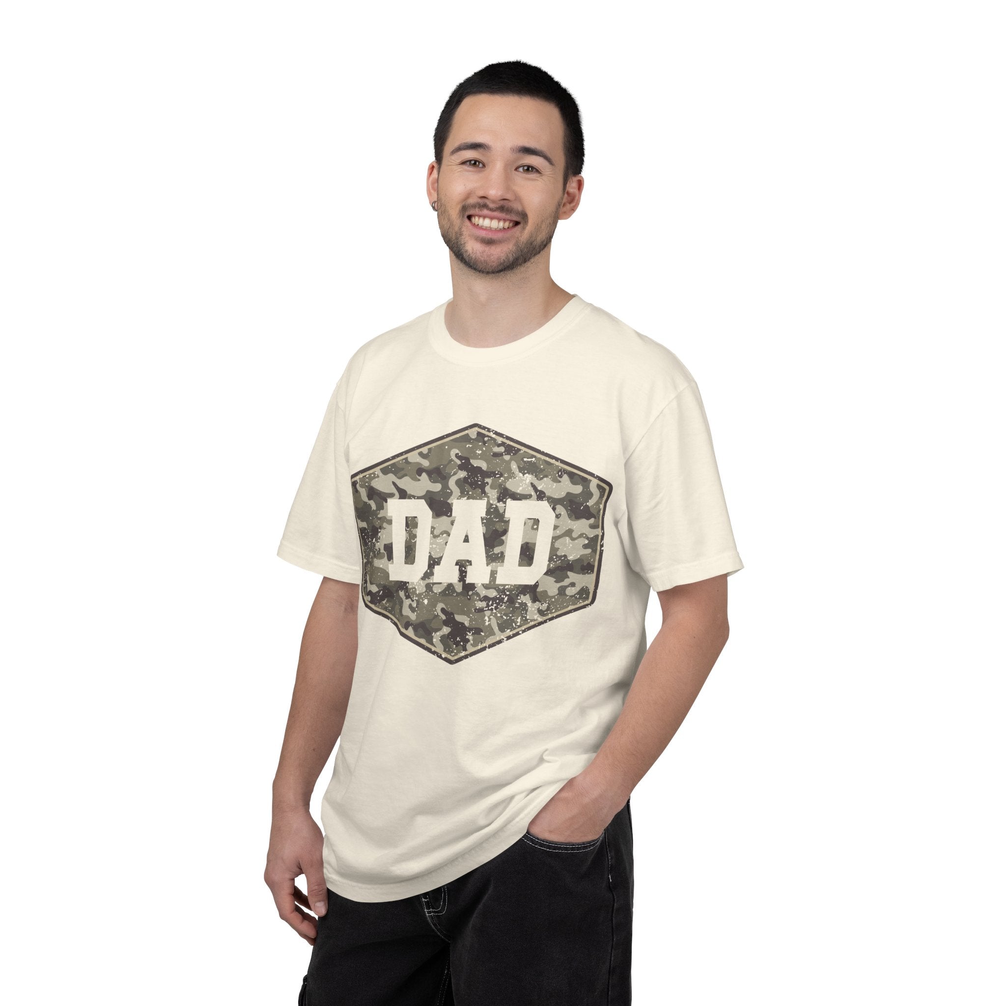 Dad Camo Patch T-Shirt — Military Camouflage Father’s Day Tee