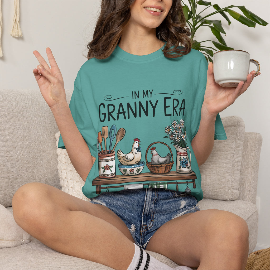 T-Shirt — "In My Granny Era" Vintage Kitchen Graphic Tee