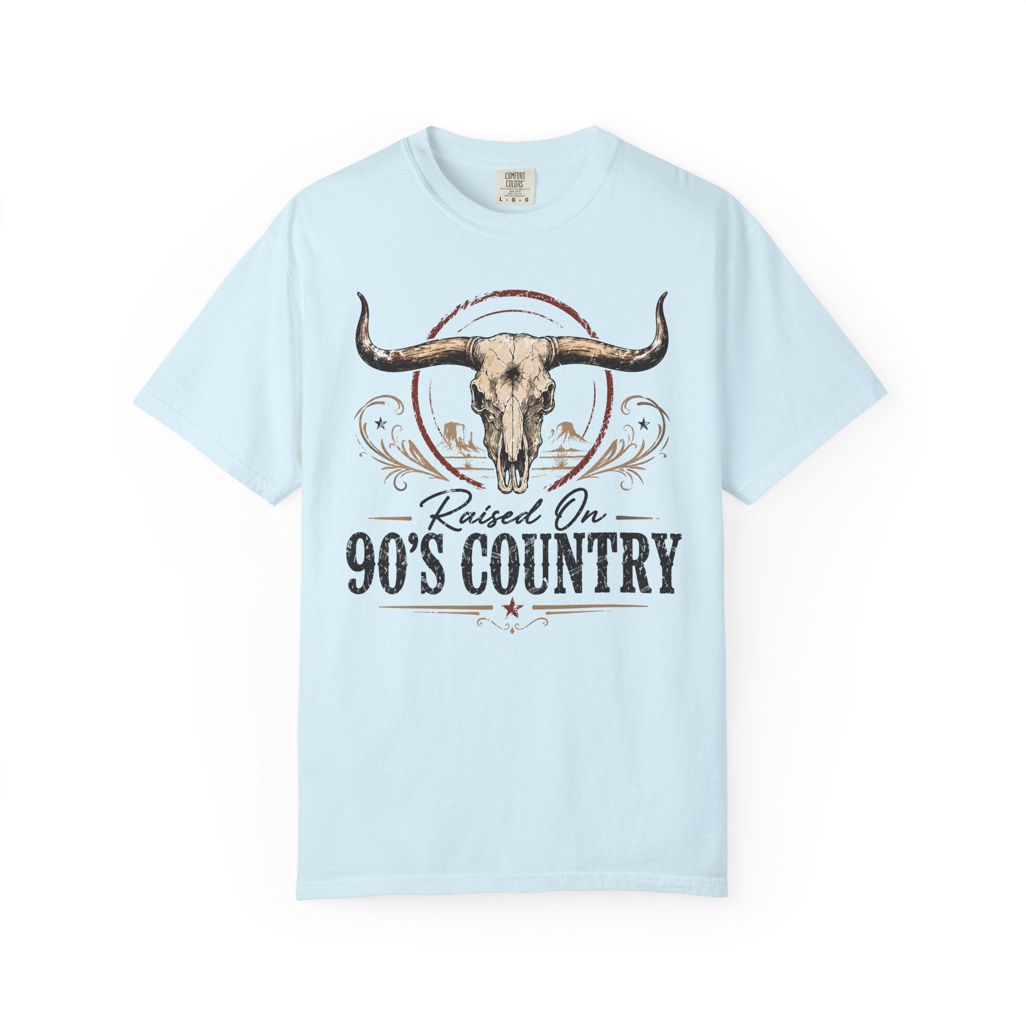 Raised On 90's Country T-Shirt — Vintage Longhorn Cowboy Tee