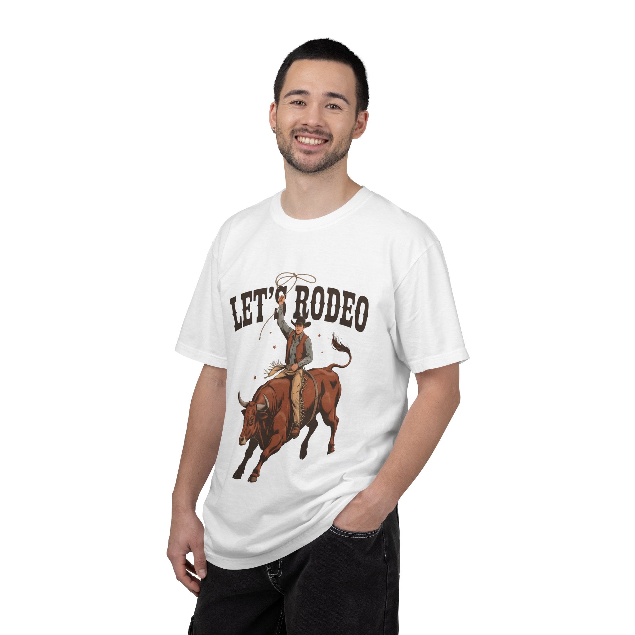 Let's Rodeo T-Shirt — Western Bull Riding Graphic Tee