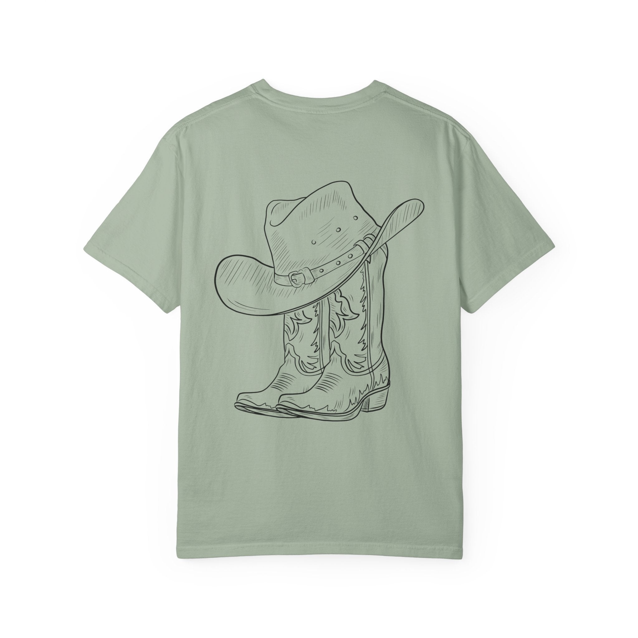 Cowboy Hat & Boots T-Shirt — 'Yee Haw' Graphic Western Tee