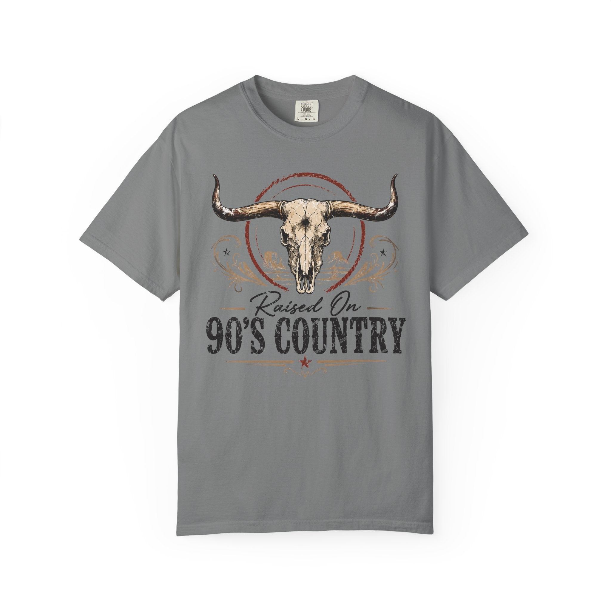 Raised On 90's Country T-Shirt — Vintage Longhorn Cowboy Tee