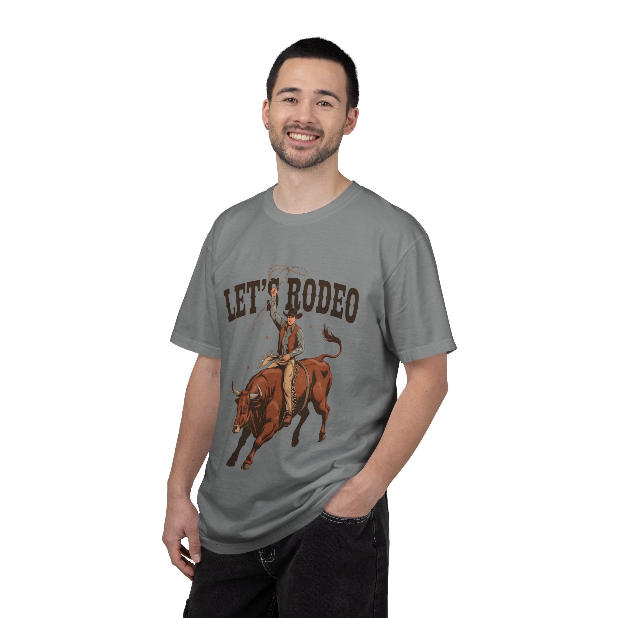Let's Rodeo T-Shirt — Western Bull Riding Graphic Tee