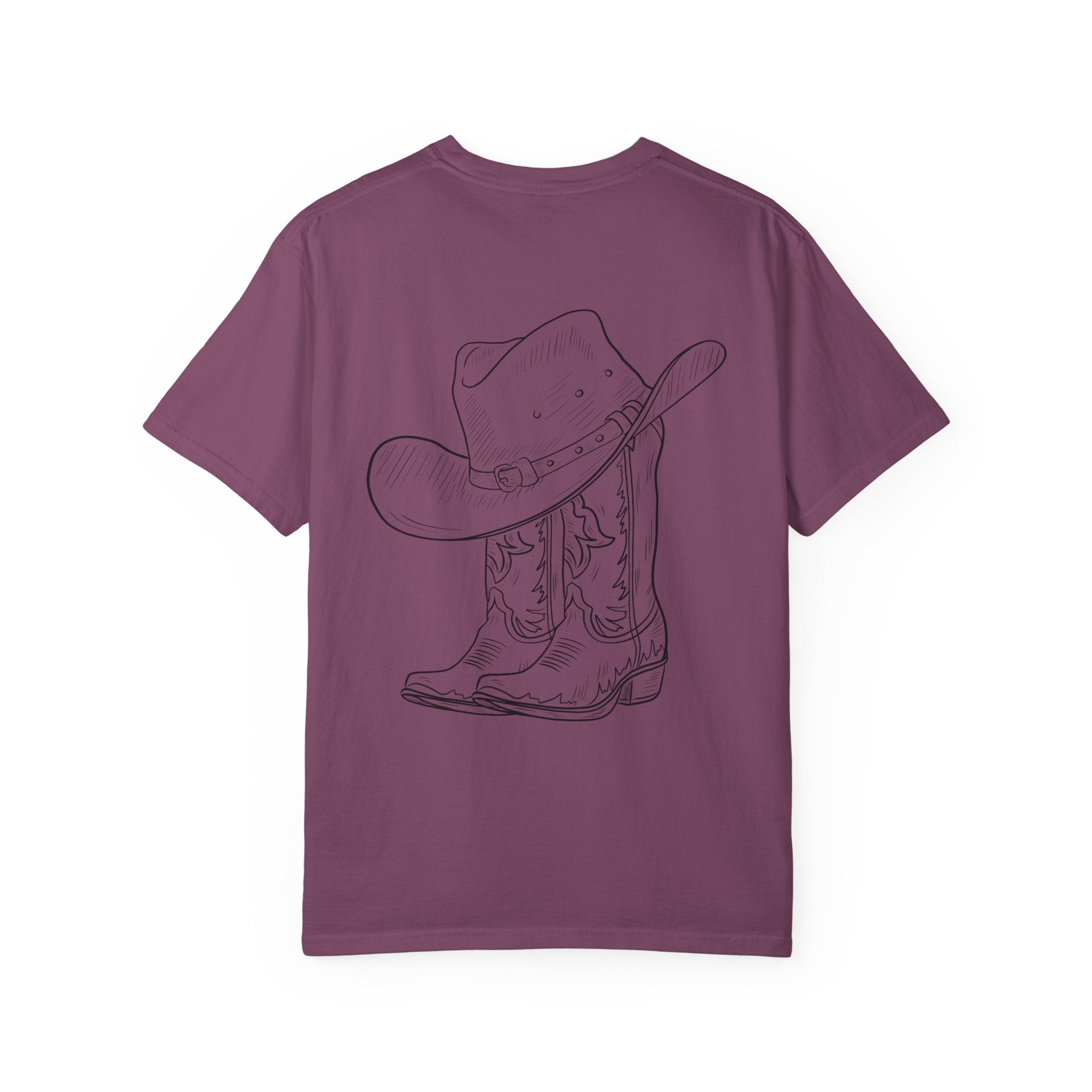 Cowboy Hat & Boots T-Shirt — 'Yee Haw' Graphic Western Tee