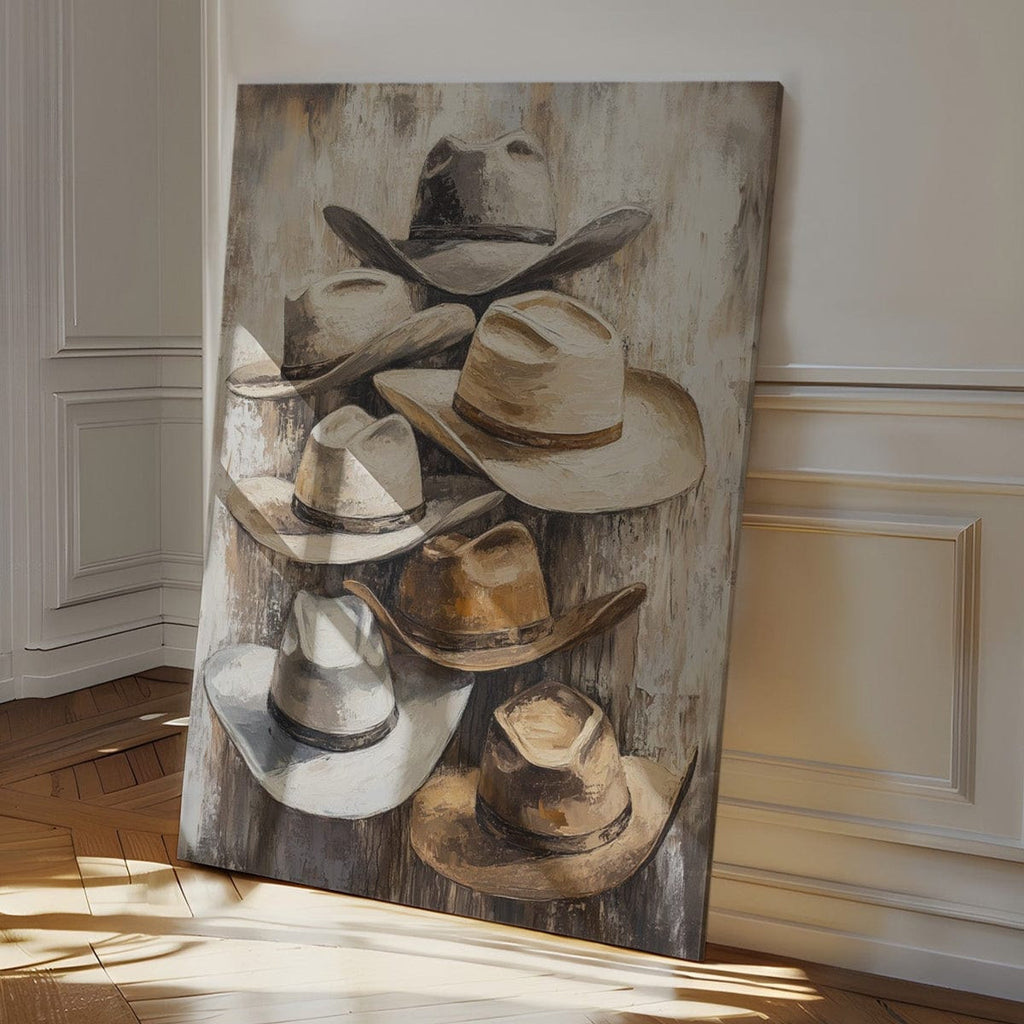 Rustic Cowboy Hats – Western Farmhouse Wall Art