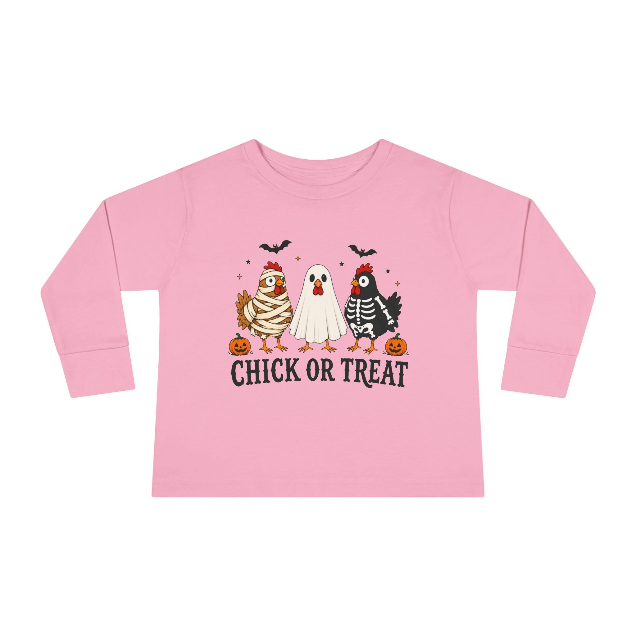 Halloween "Chick or Treat" Toddler Long Sleeve Tee