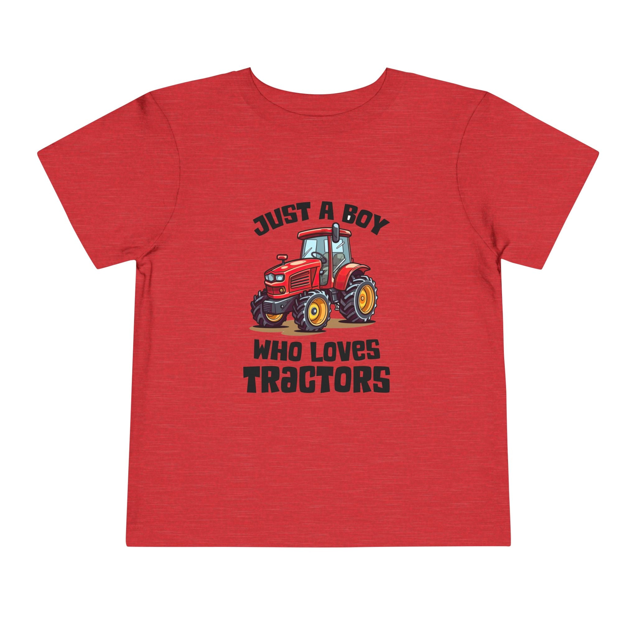 Toddler Tractor Tee — "Just a Boy Who Loves Tractors" Cute Farm Kids Shirt