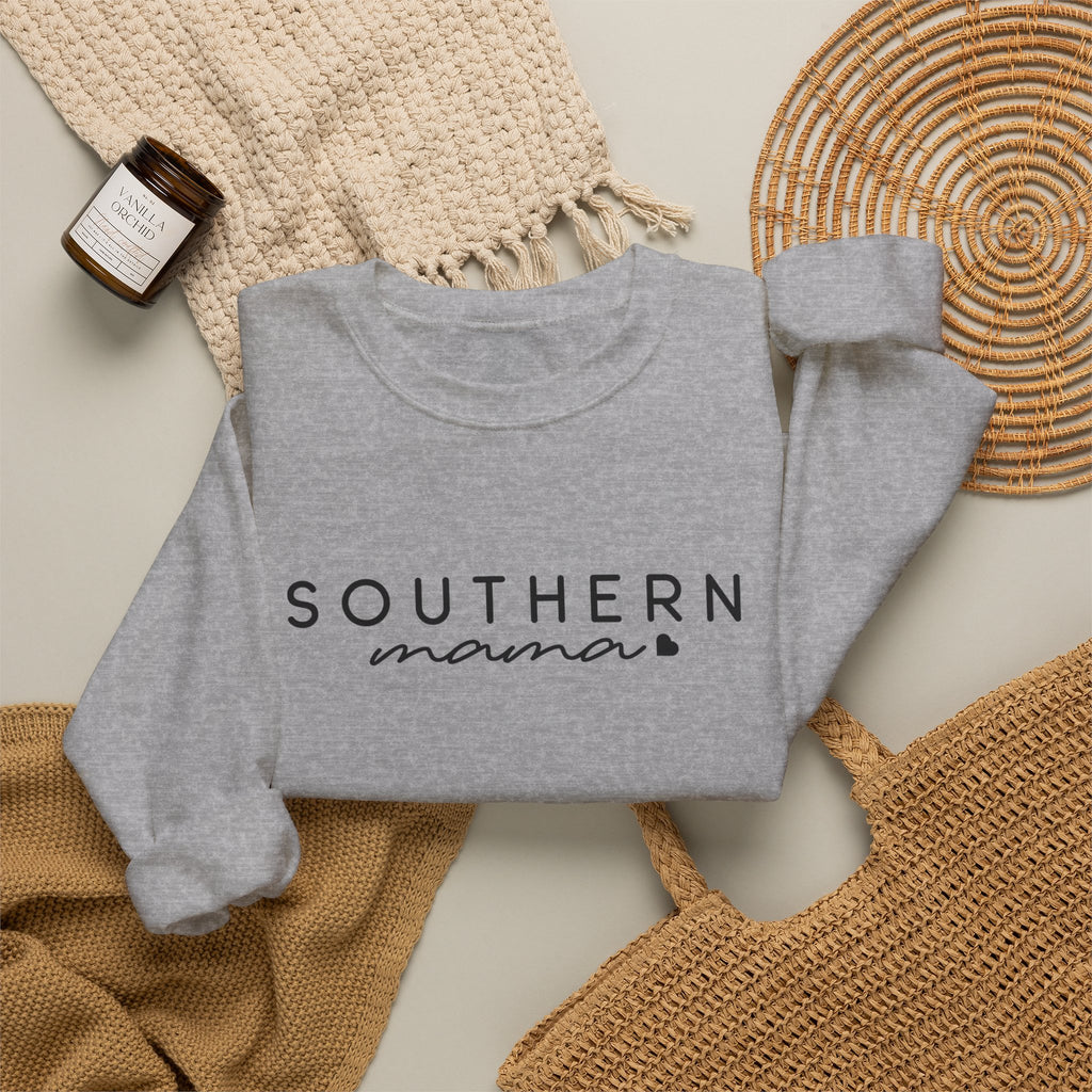 Southern Mama Crewneck Sweatshirt — Minimalist Southern Mom Pullover
