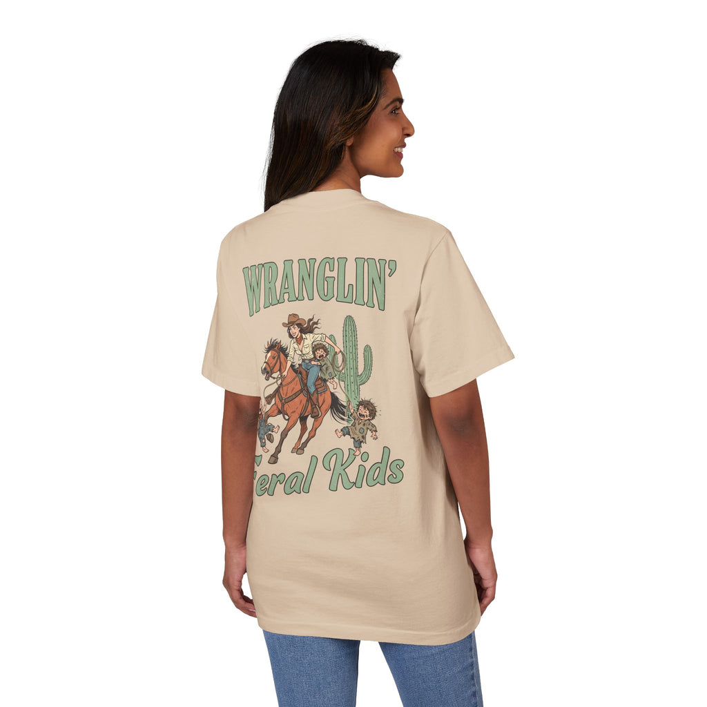 Wranglin' Feral Kids Tee — “Howdy” Western Graphic T-Shirt