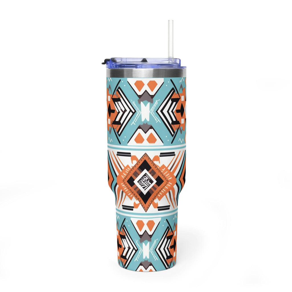 40oz Aztec Pattern Vacuum Tumbler – Insulated Travel Mug