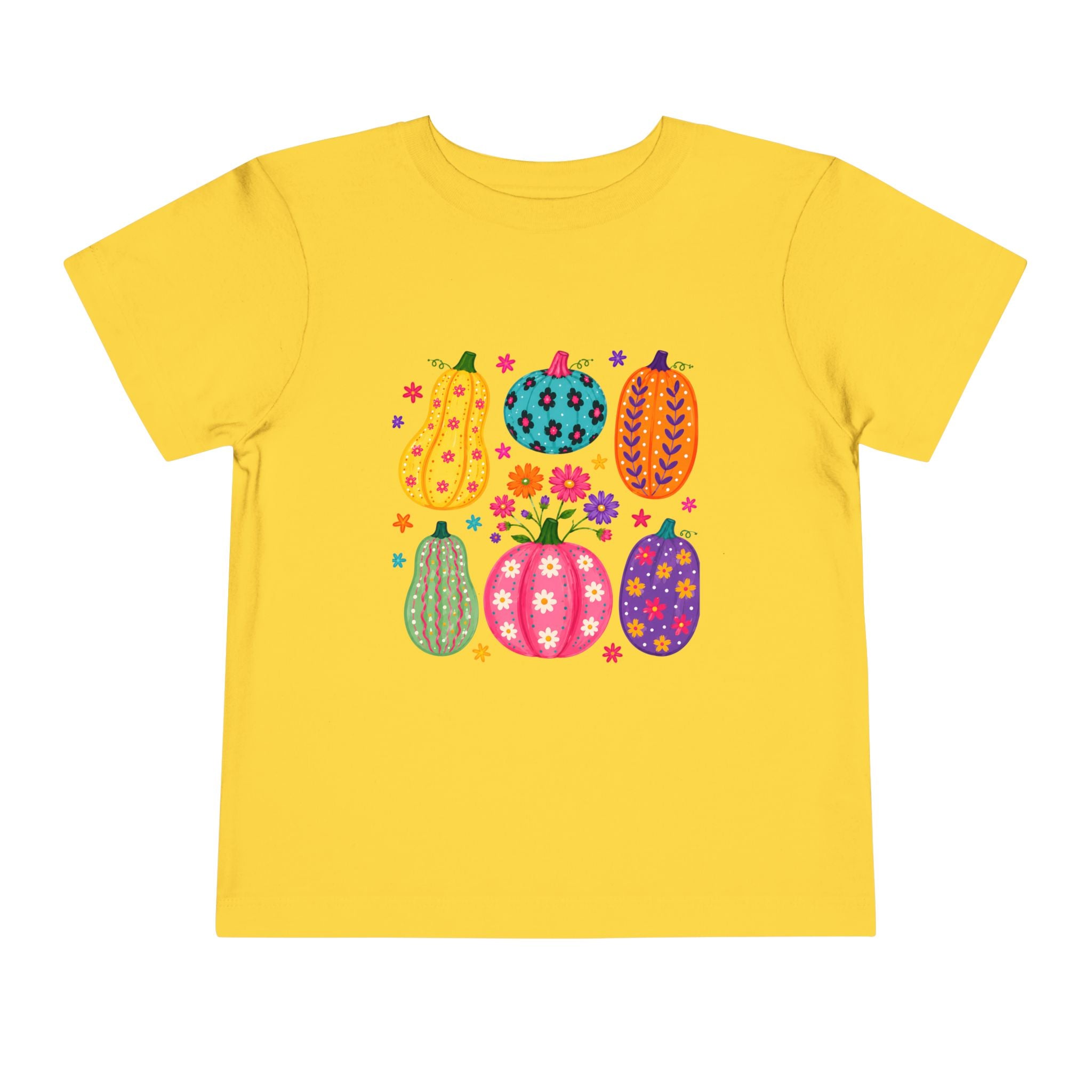 Colorful Pumpkins Toddler Tee — Cute Fall & Halloween Kids Shirt