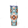 40oz Aztec Pattern Vacuum Tumbler – Insulated Travel Mug