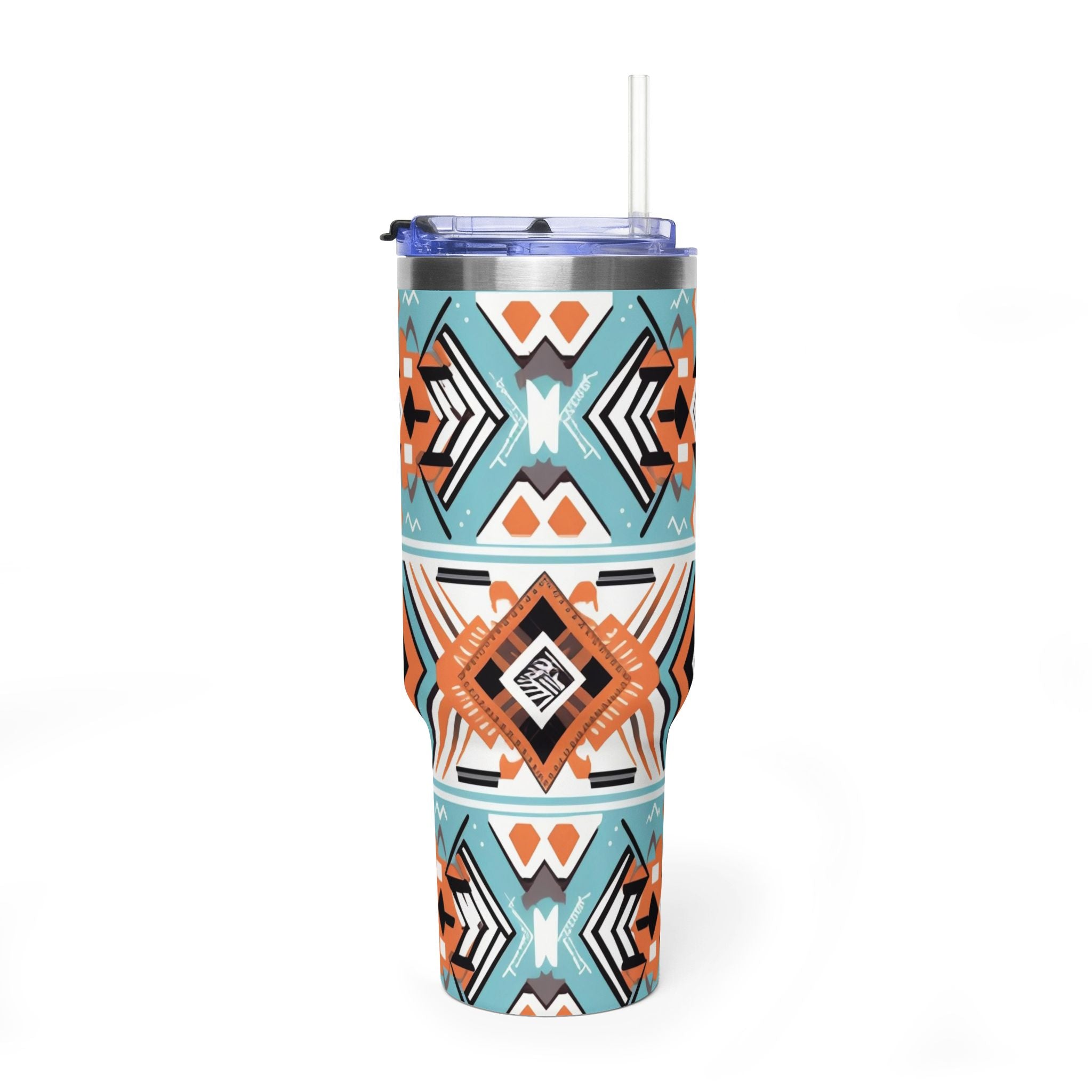 40oz Aztec Pattern Vacuum Tumbler – Insulated Travel Mug