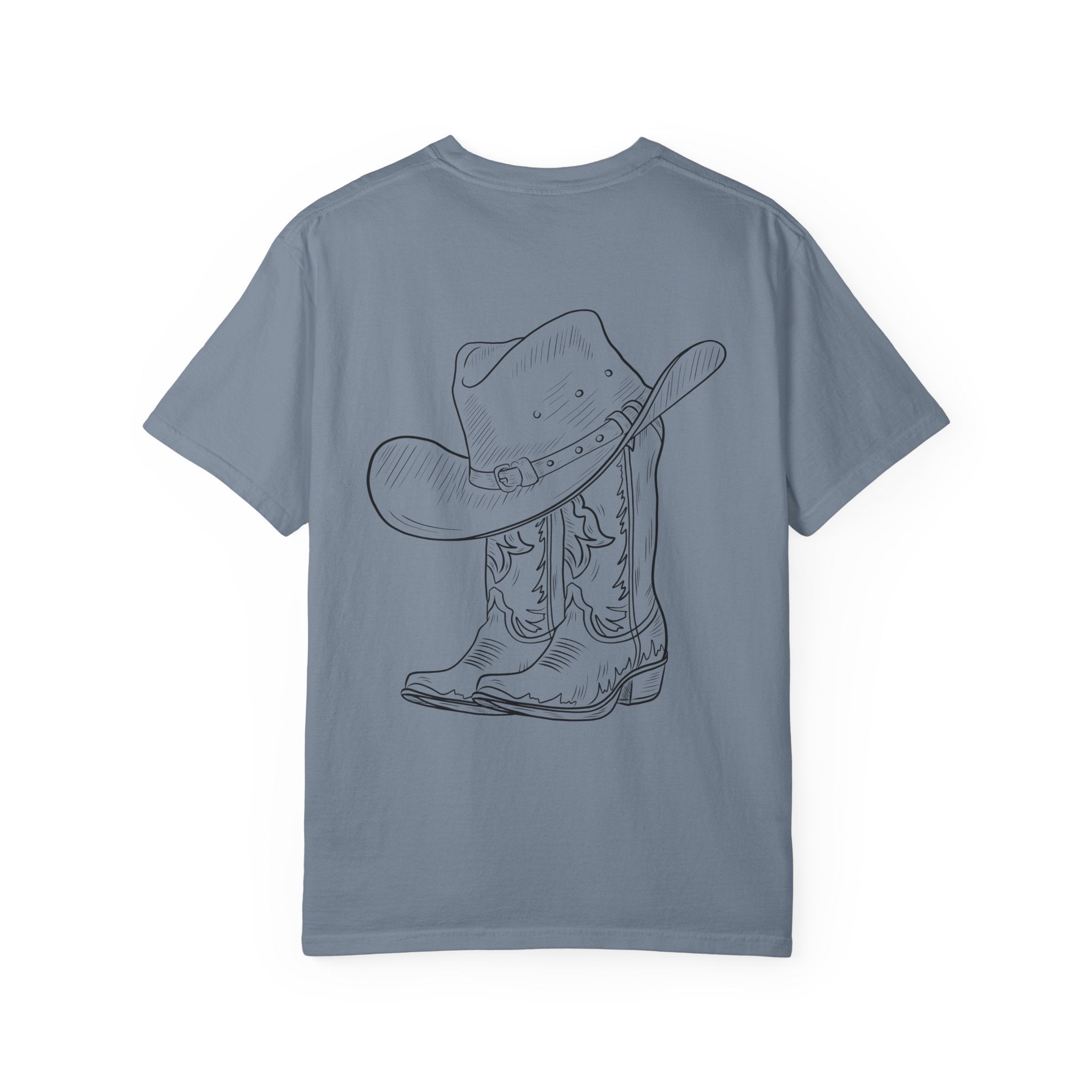 Cowboy Hat & Boots T-Shirt — 'Yee Haw' Graphic Western Tee