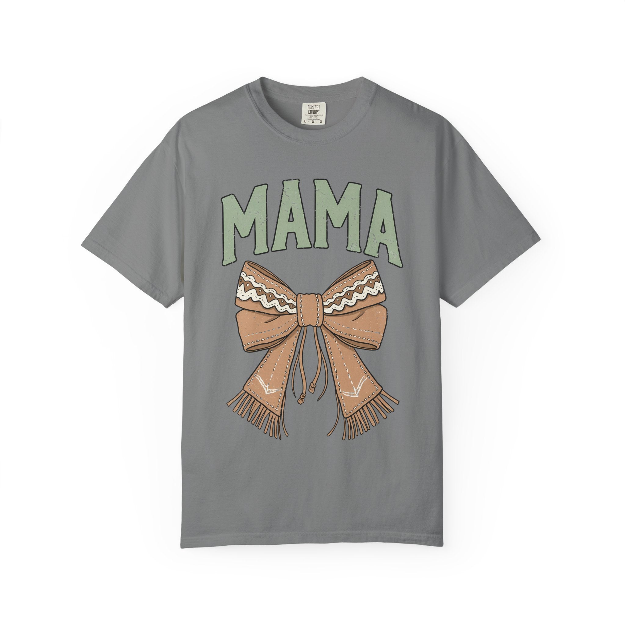 Mama Bow T-Shirt — Cozy Rustic Graphic Tee
