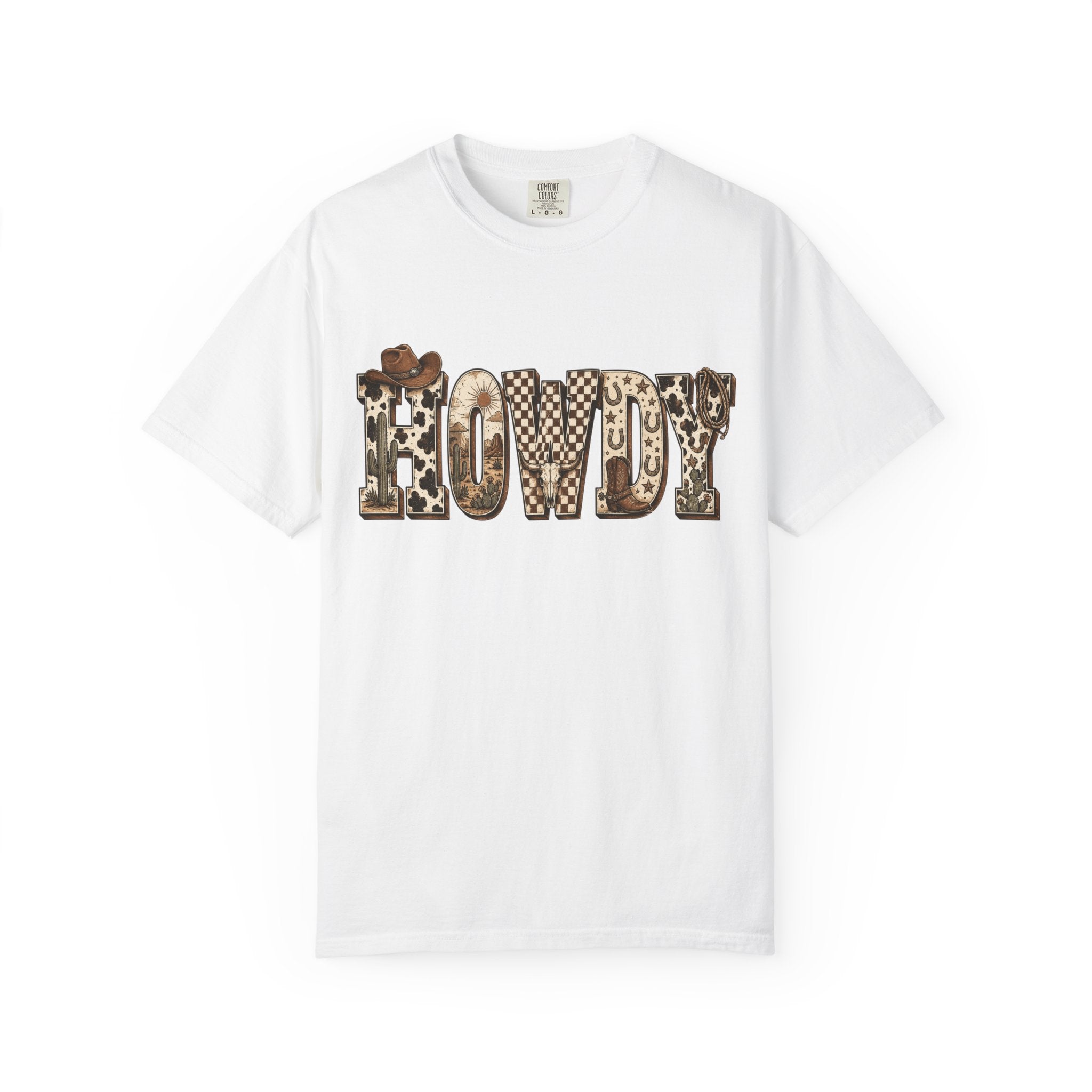 Howdy Leopard Print T-Shirt — Western Cowgirl Graphic Tee