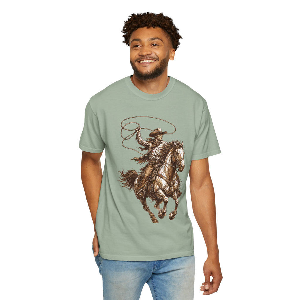 Cowboy Horse T-Shirt — Rodeo Western Lasso Graphic Tee