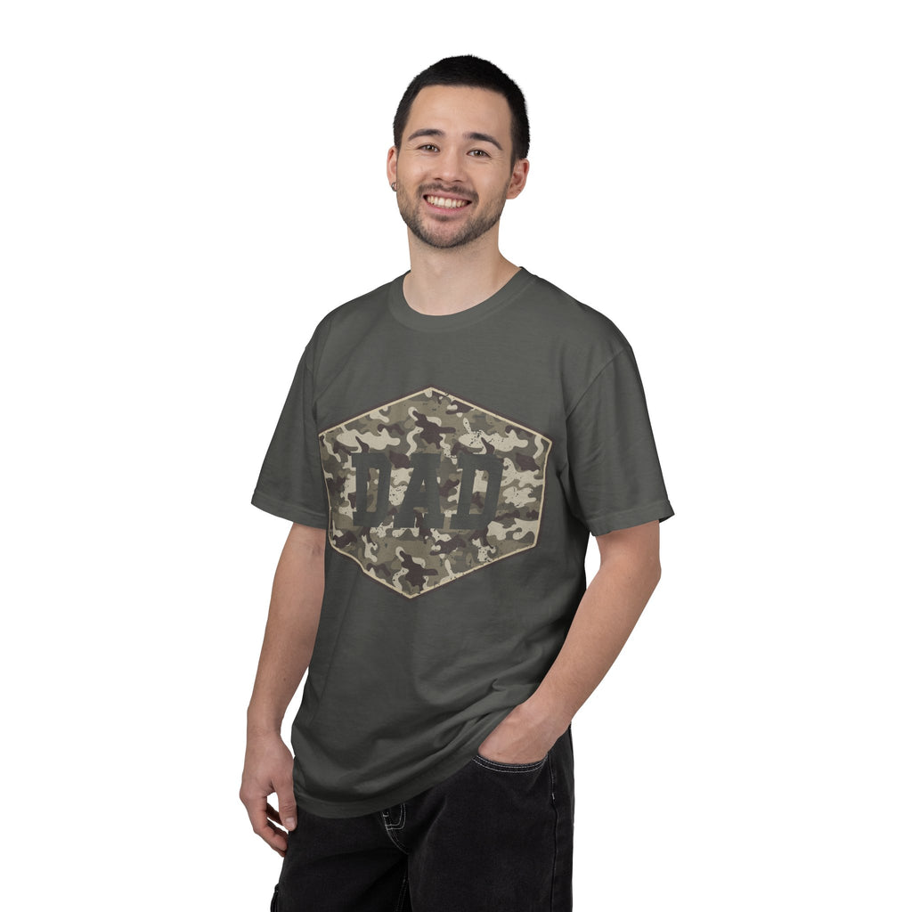 Dad Camo Patch T-Shirt — Military Camouflage Father’s Day Tee