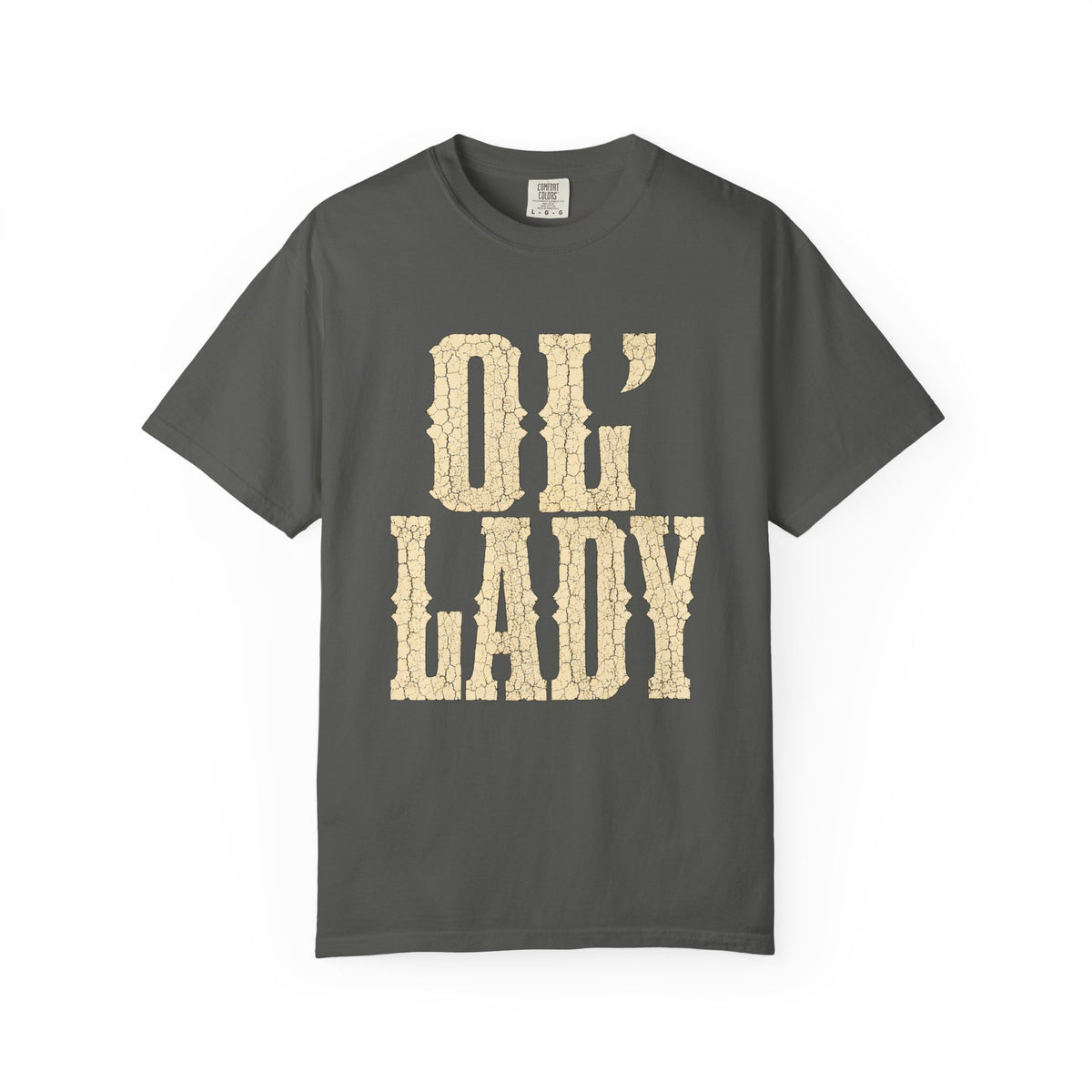 T-Shirt — 'Ol' Lady' Vintage Lettering Tee