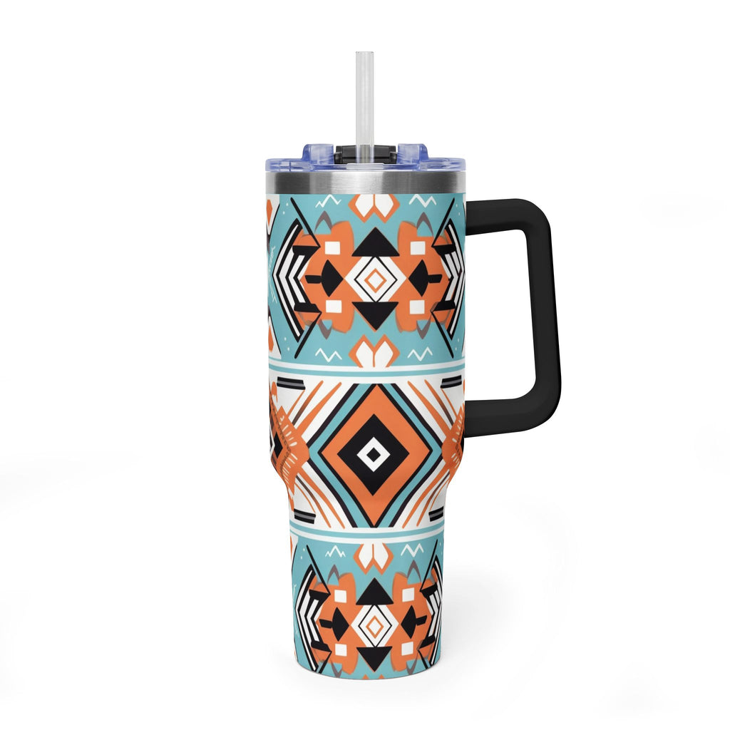 40oz Aztec Pattern Vacuum Tumbler – Insulated Travel Mug