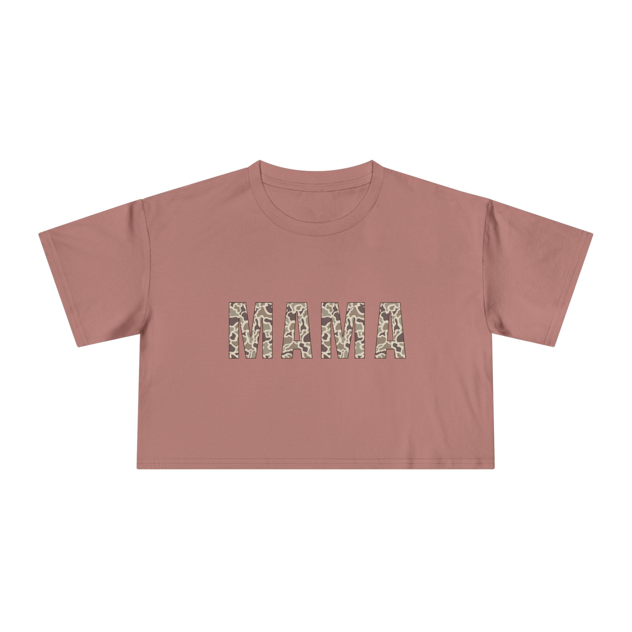 Mama Crop Tee — Casual Women's Short Boxy Top