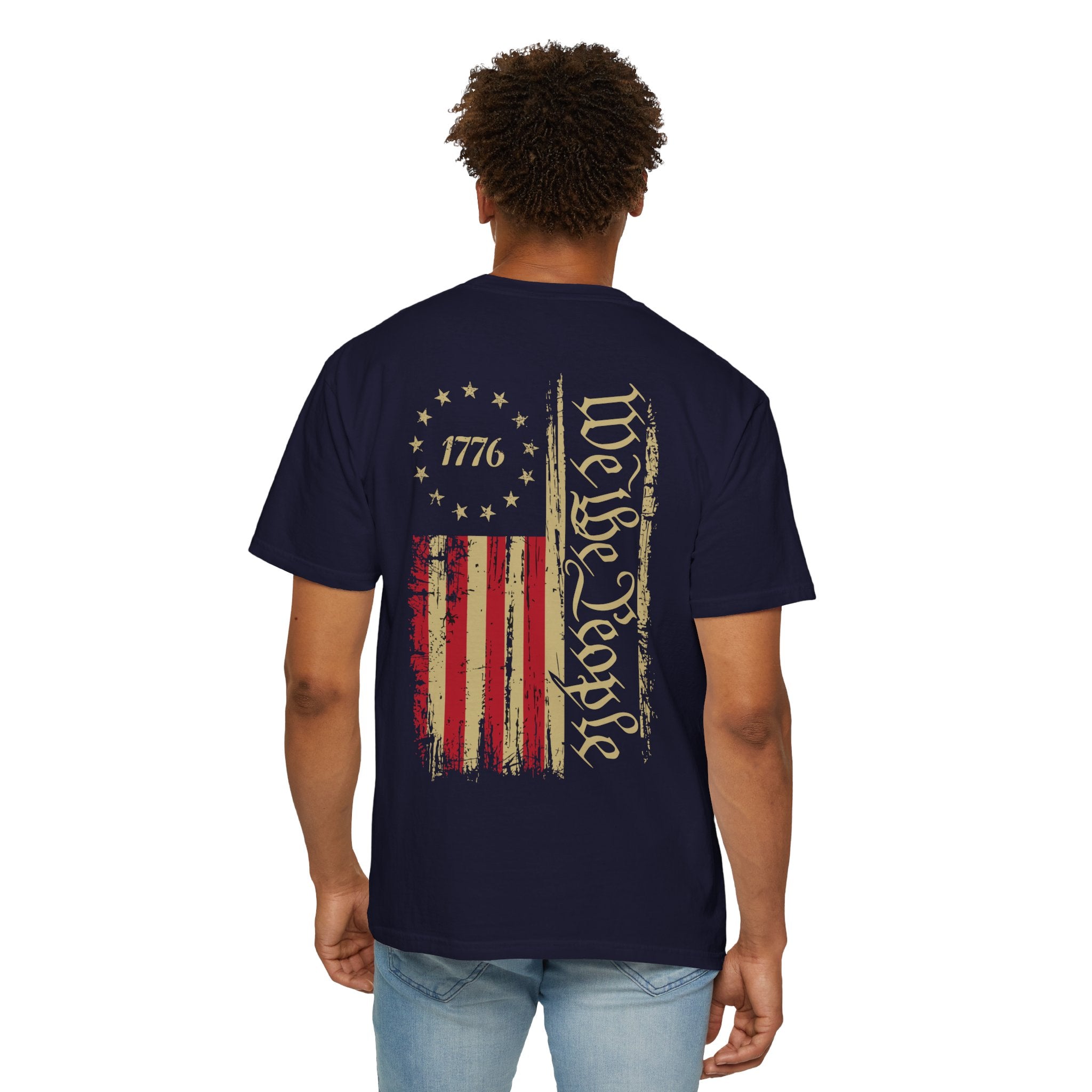 1776 'We the People' Flag T-Shirt — Patriotic American Constitution Tee