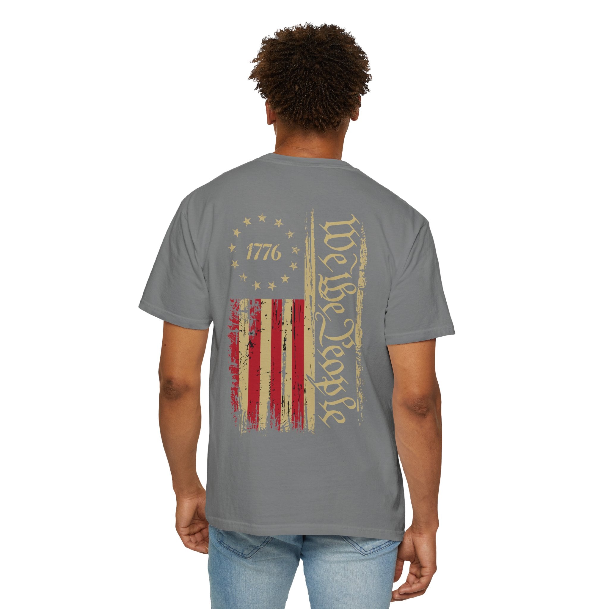 1776 'We the People' Flag T-Shirt — Patriotic American Constitution Tee