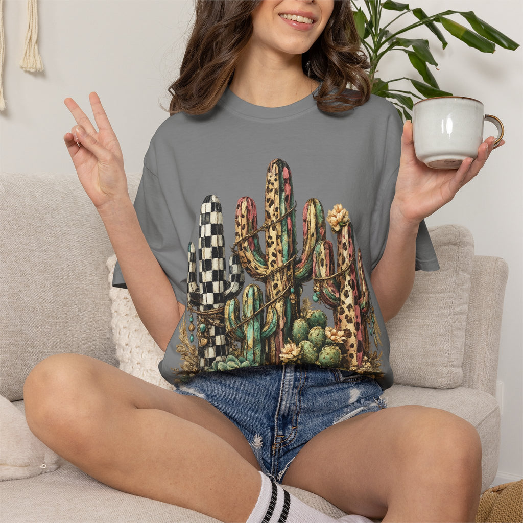Cactus Garden T‑Shirt — Desert Succulent Graphic Tee