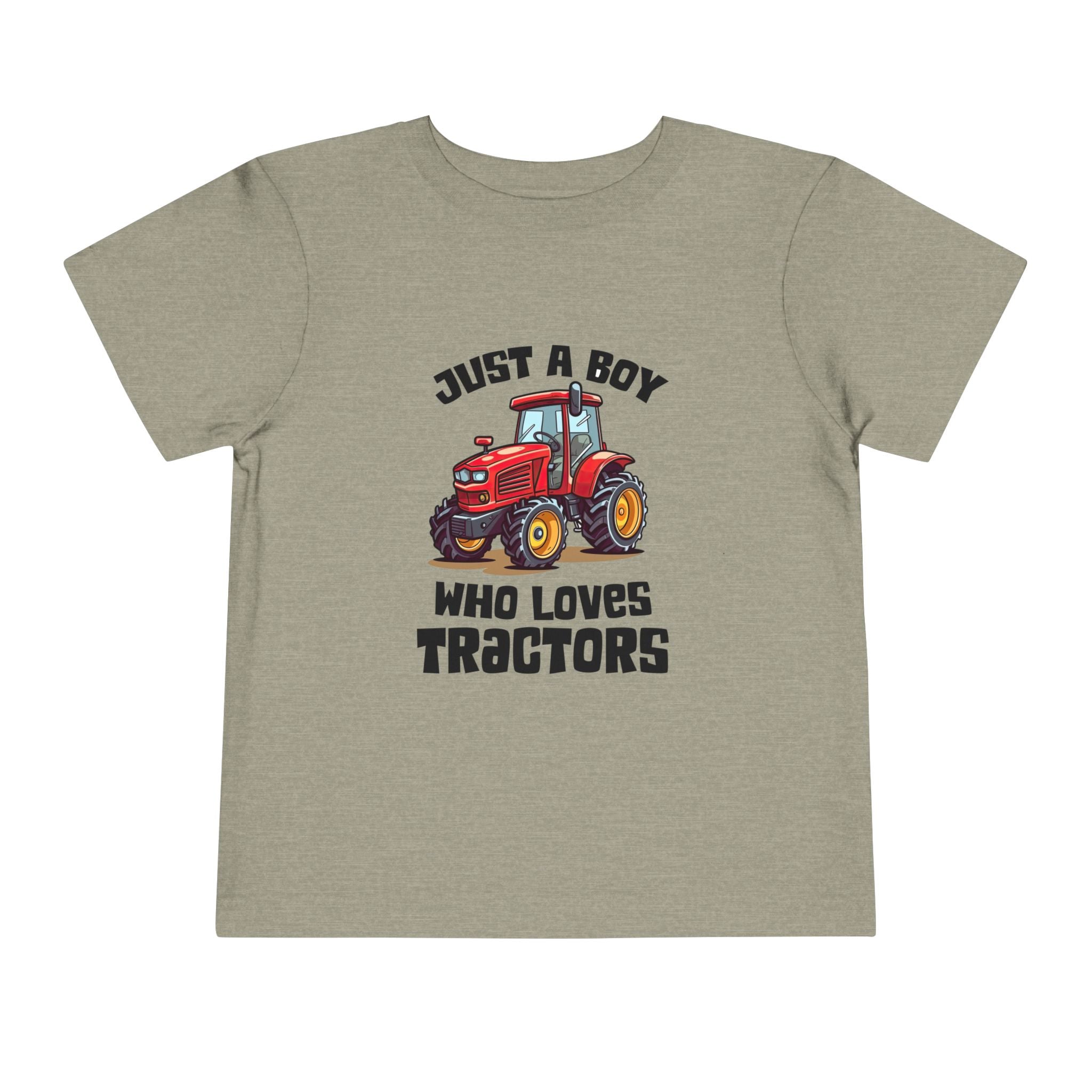 Toddler Tractor Tee — "Just a Boy Who Loves Tractors" Cute Farm Kids Shirt