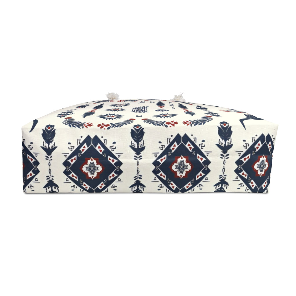 Boho Western Weekender Bag — Southwestern Skull & Feather Travel Tote